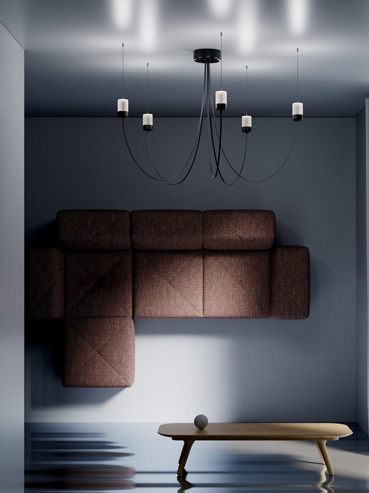 Veluaria Chandelier Swaying Elegance Glass