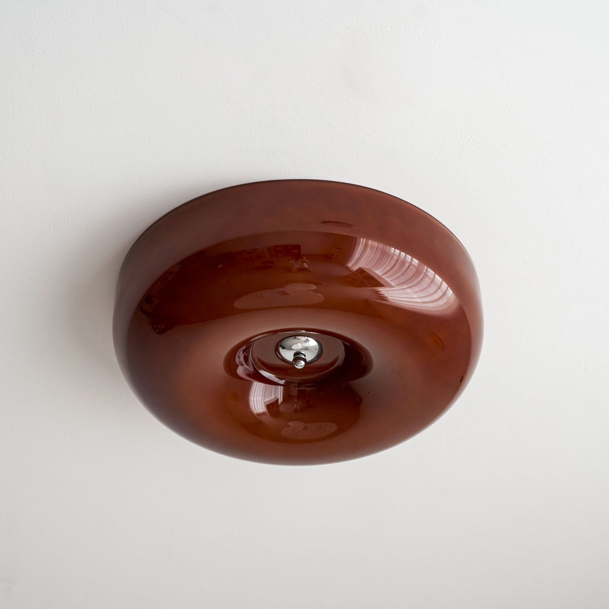 Ziola Swirl Glass Flush Mount Ceiling Light