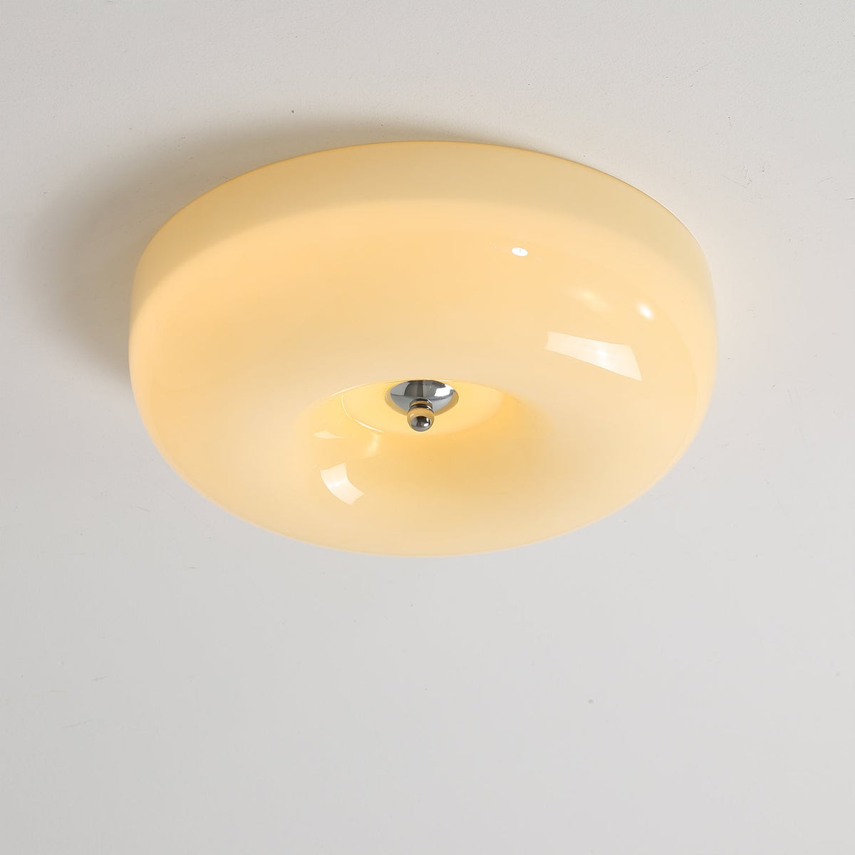 Ziola Swirl Glass Flush Mount Ceiling Light