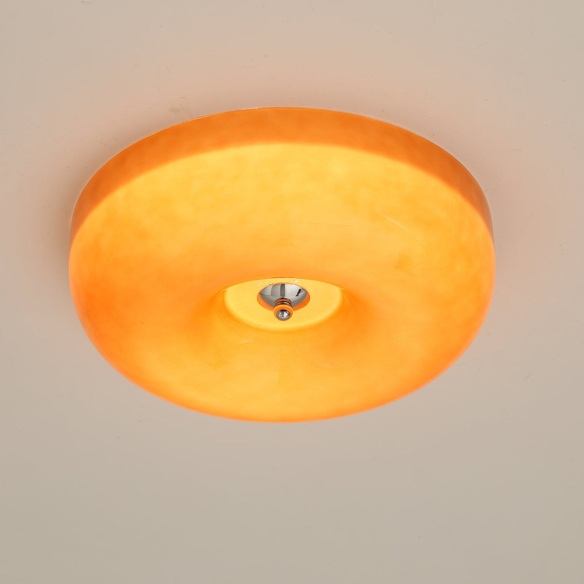 Ziola Swirl Glass Flush Mount Ceiling Light