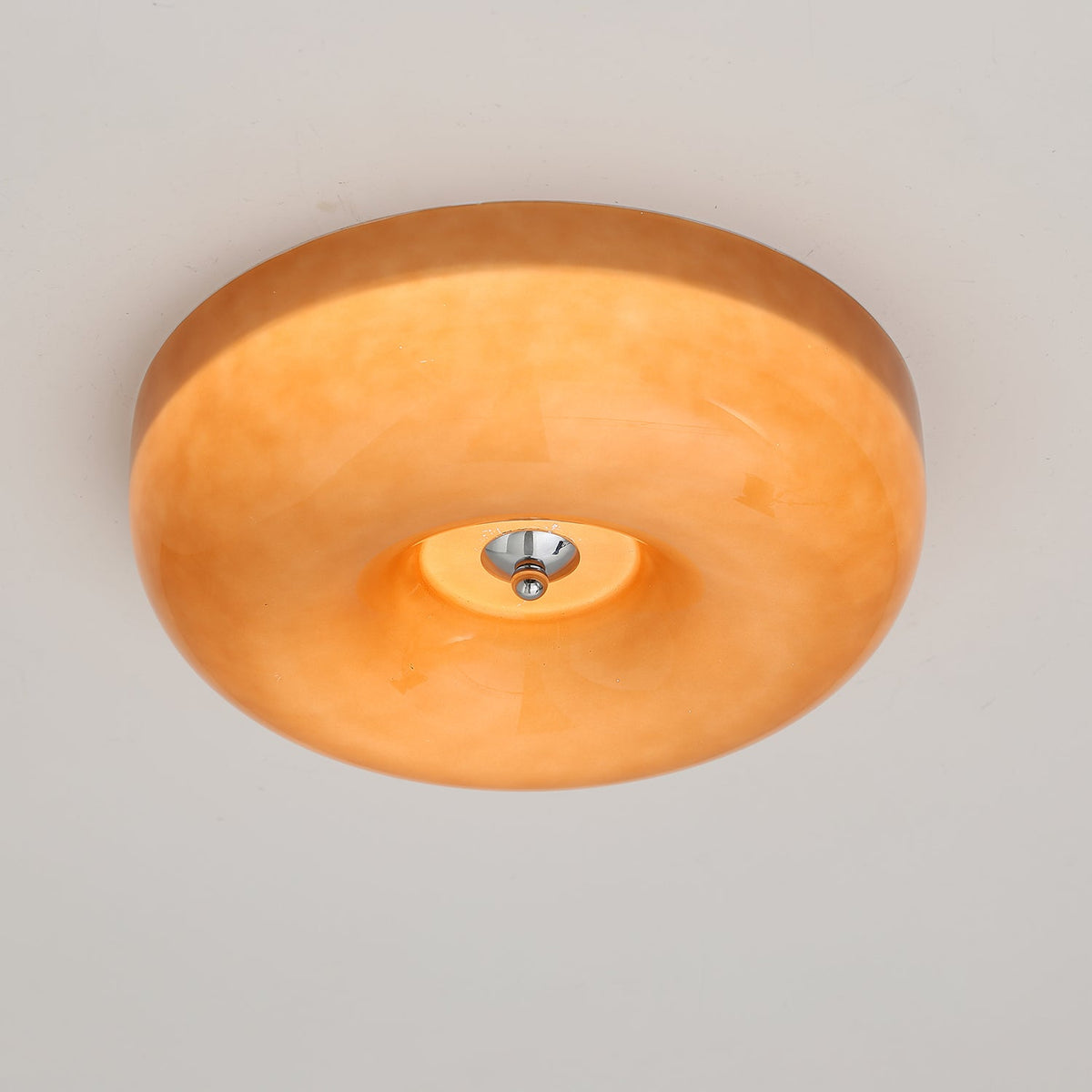 Ziola Swirl Glass Flush Mount Ceiling Light