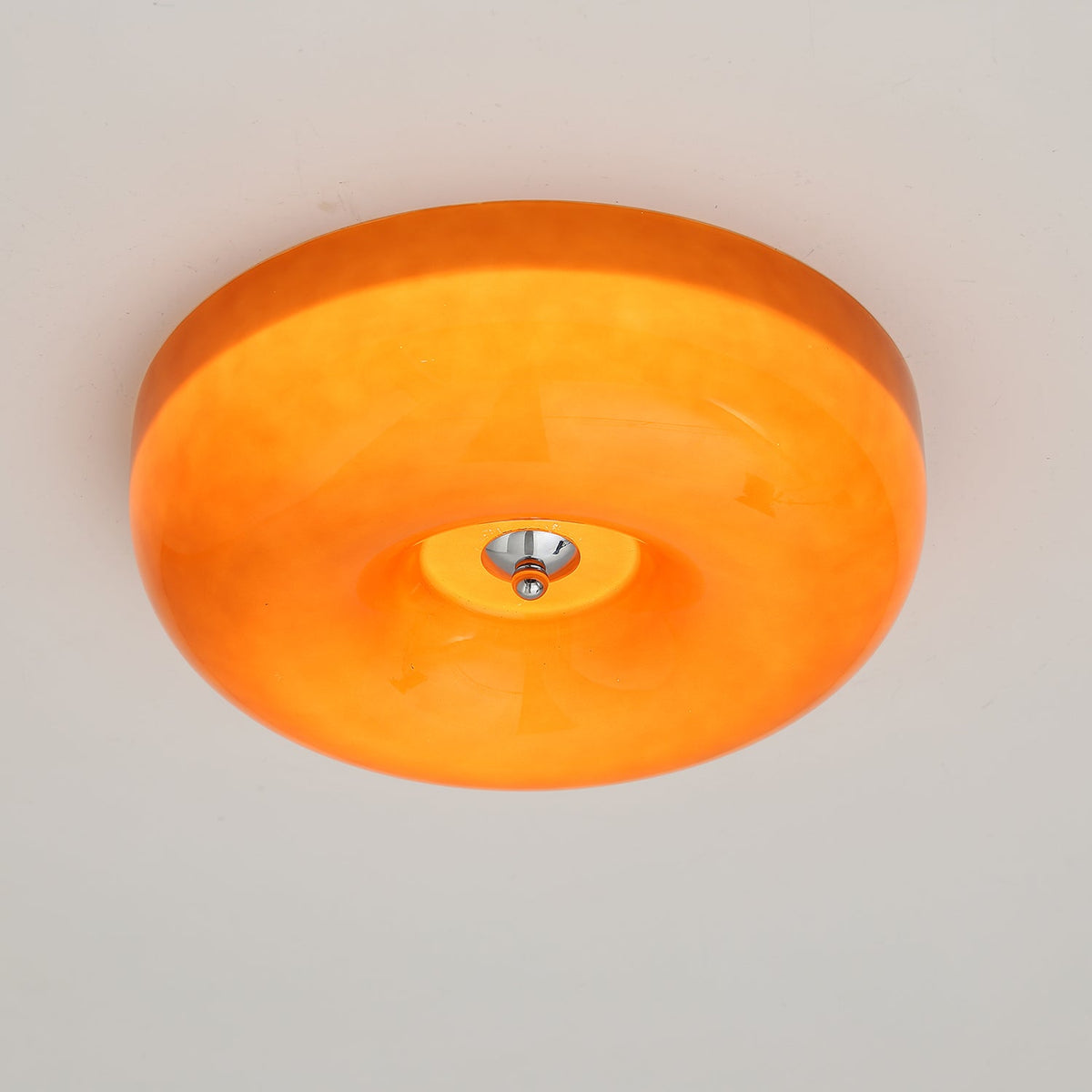 Ziola Swirl Glass Flush Mount Ceiling Light