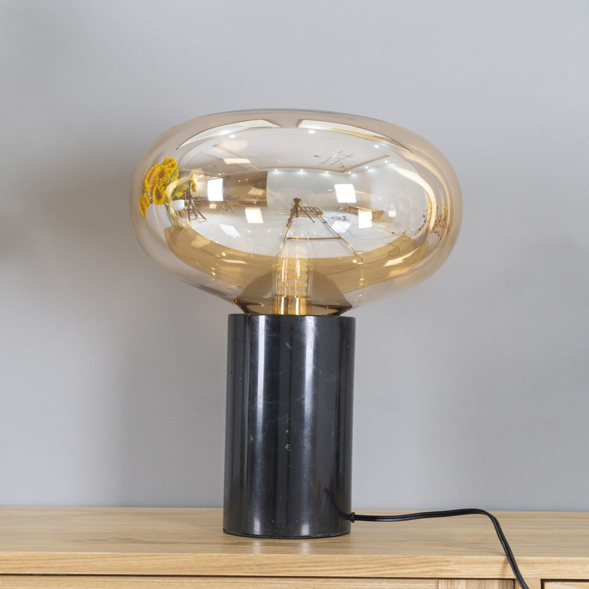 Rova Marble Industrial Table Lamp