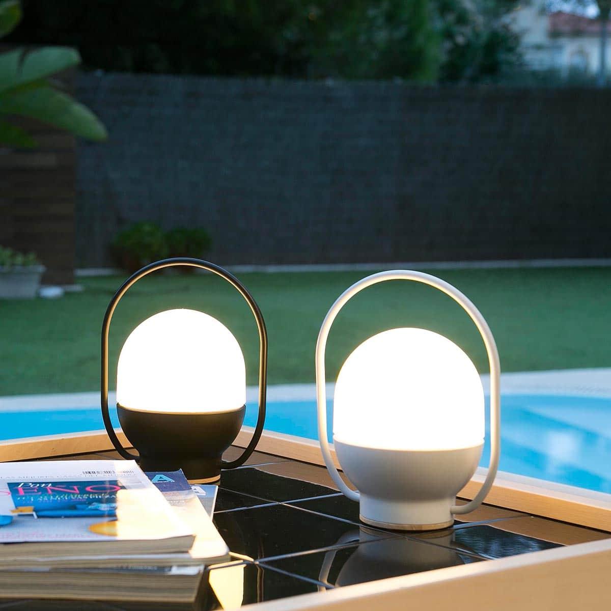Orb Modern Glass Table Lamp