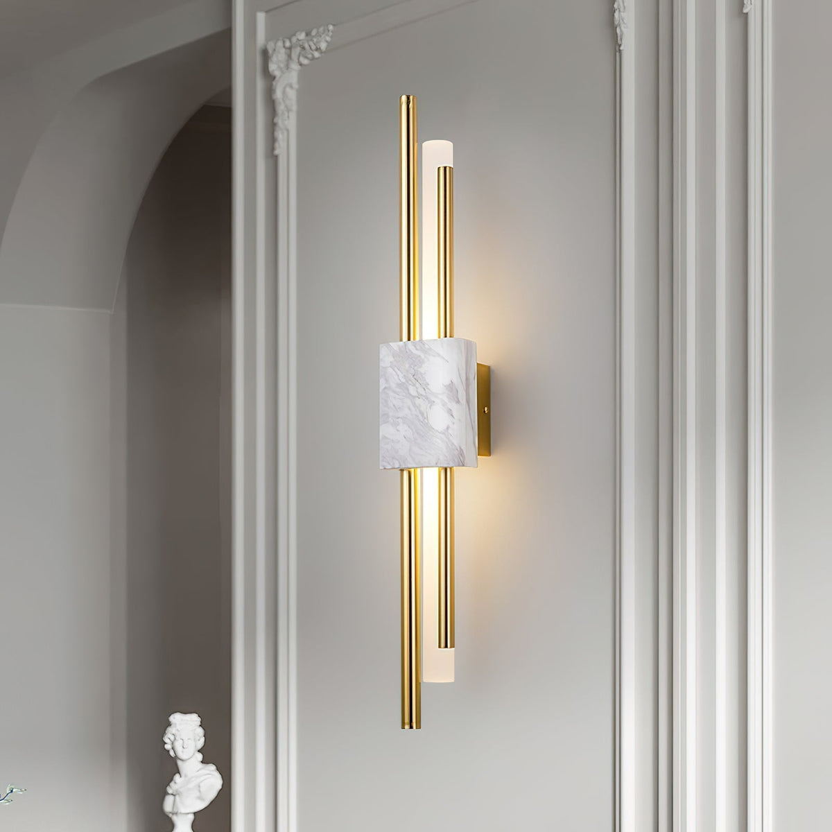Evely Premium Nordic Art Plug In Marble Wall Light