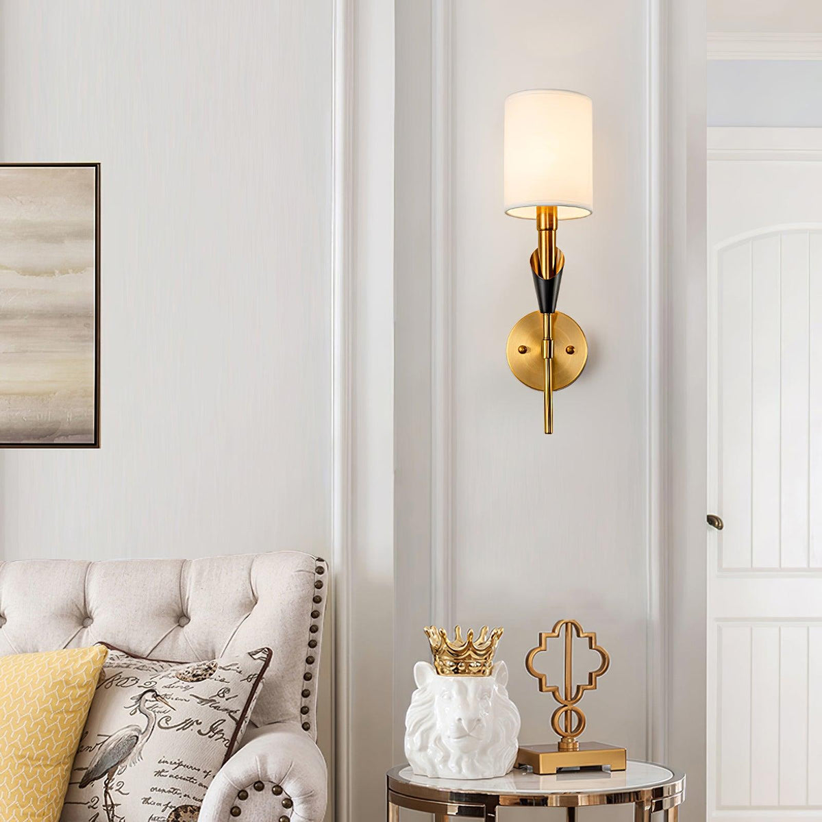Eurzorira Fabric Wall Light