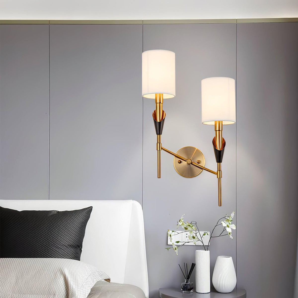 Eurzorira Fabric Wall Light