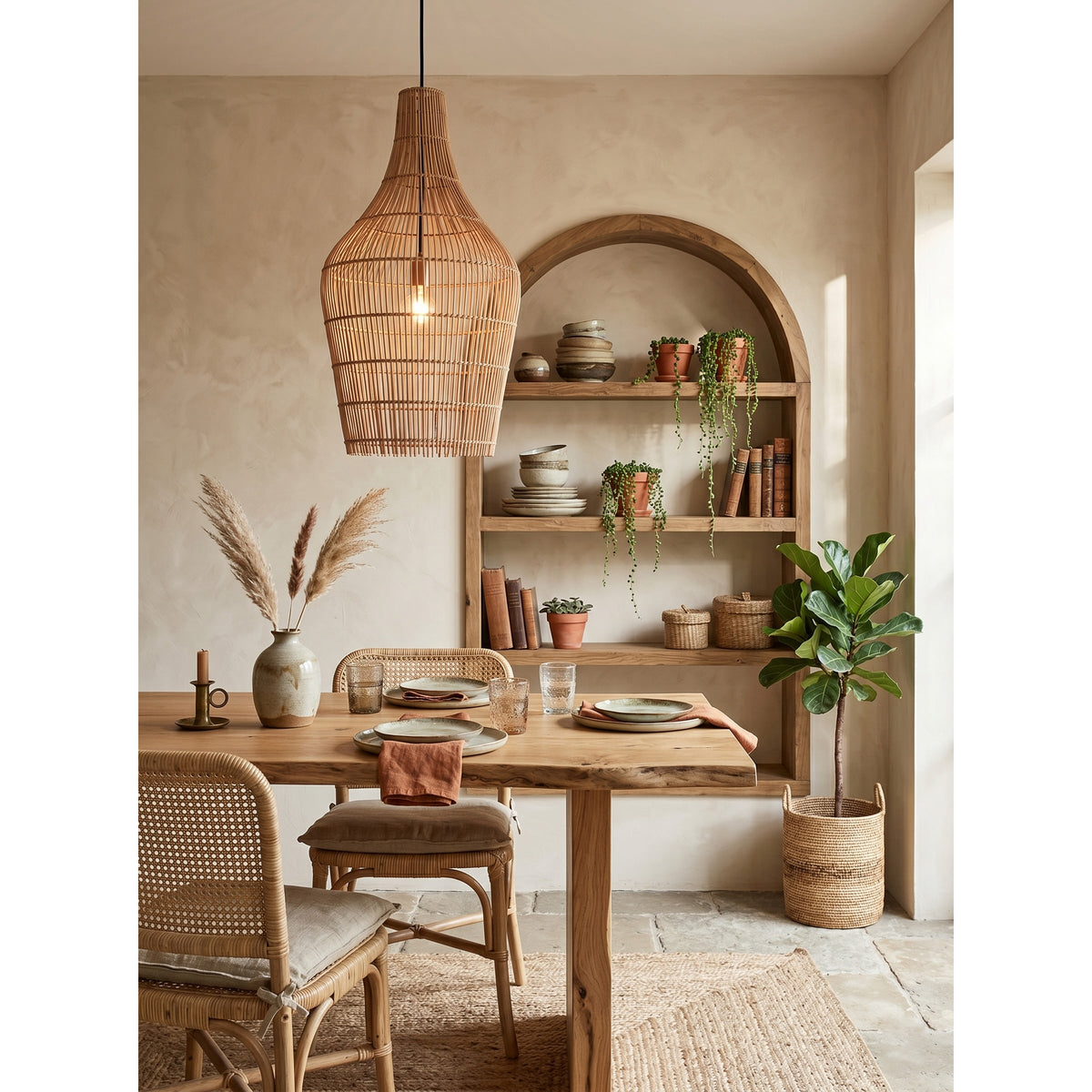 Canerielle Rattan Pendant Lamp