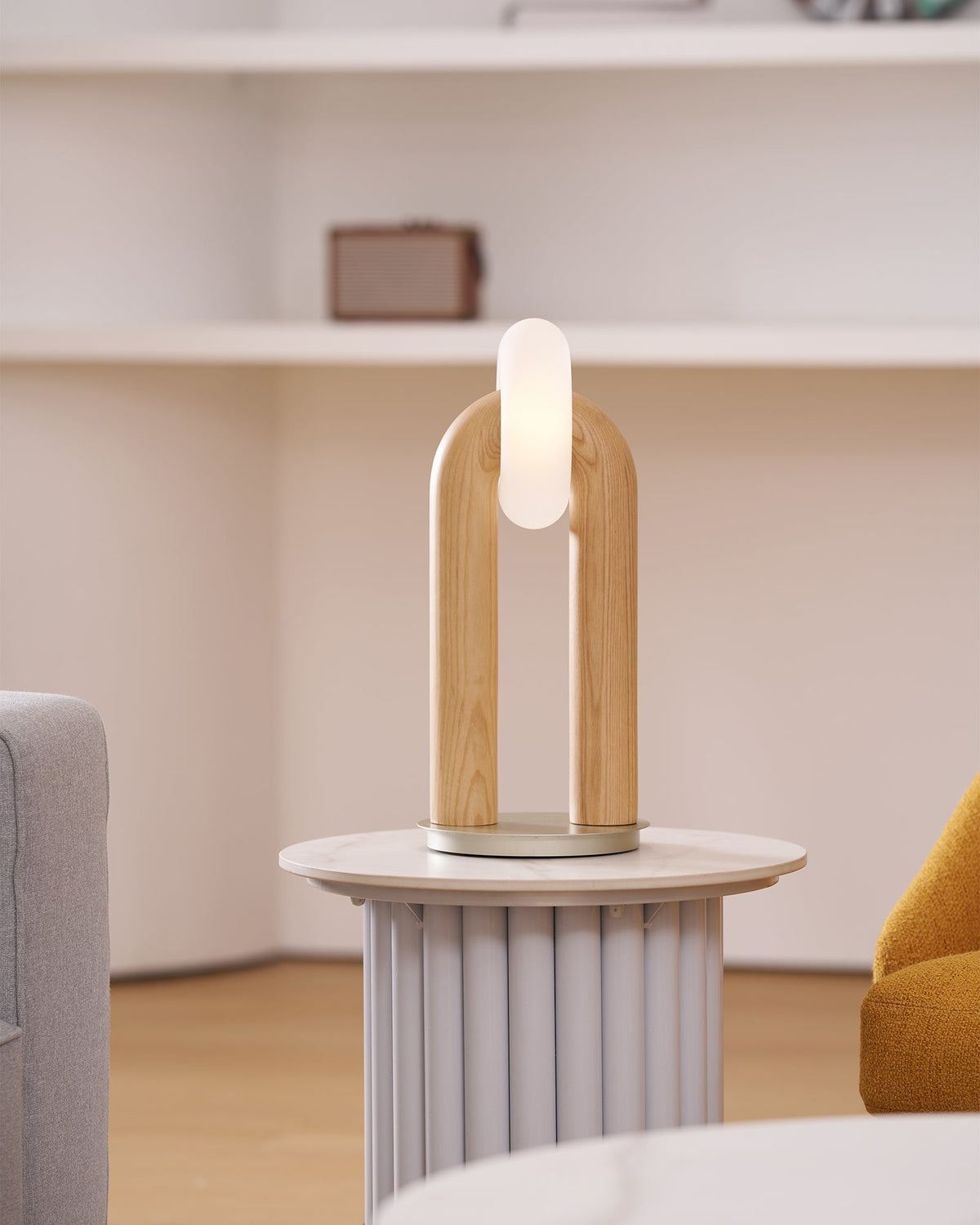 Raelix Wood Vintage Table Lamp