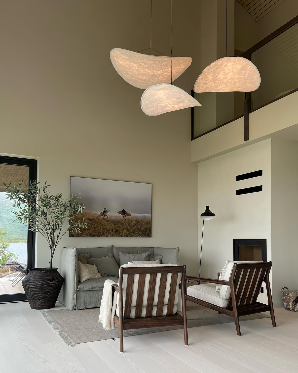 Luminette Minimalist Silk Pendant Light