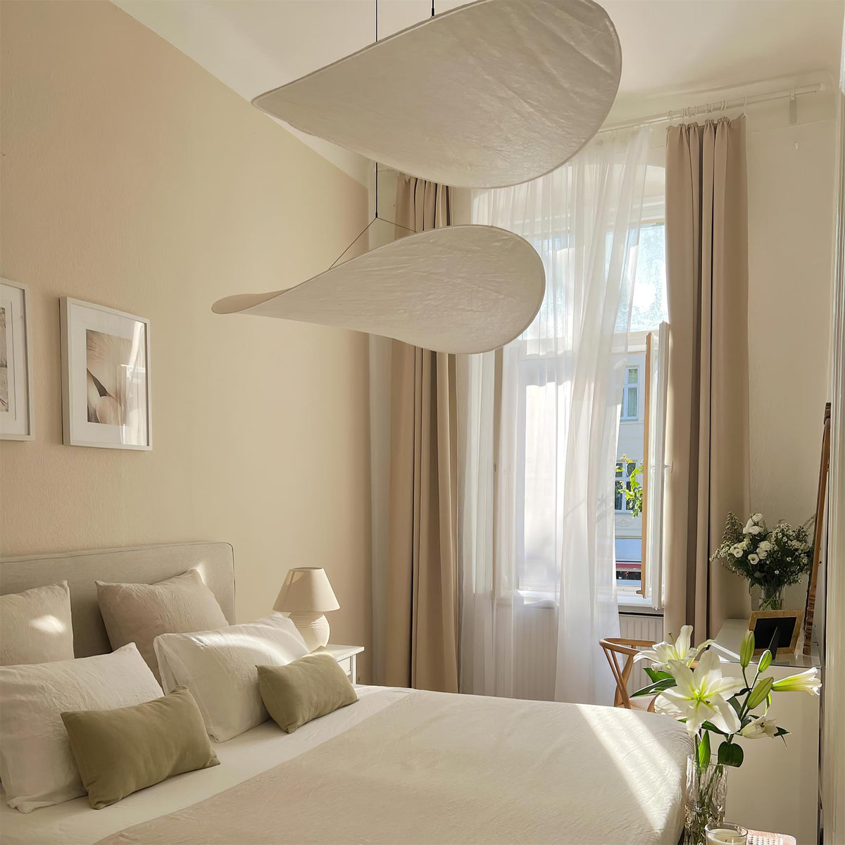 Luminette Minimalist Silk Pendant Light