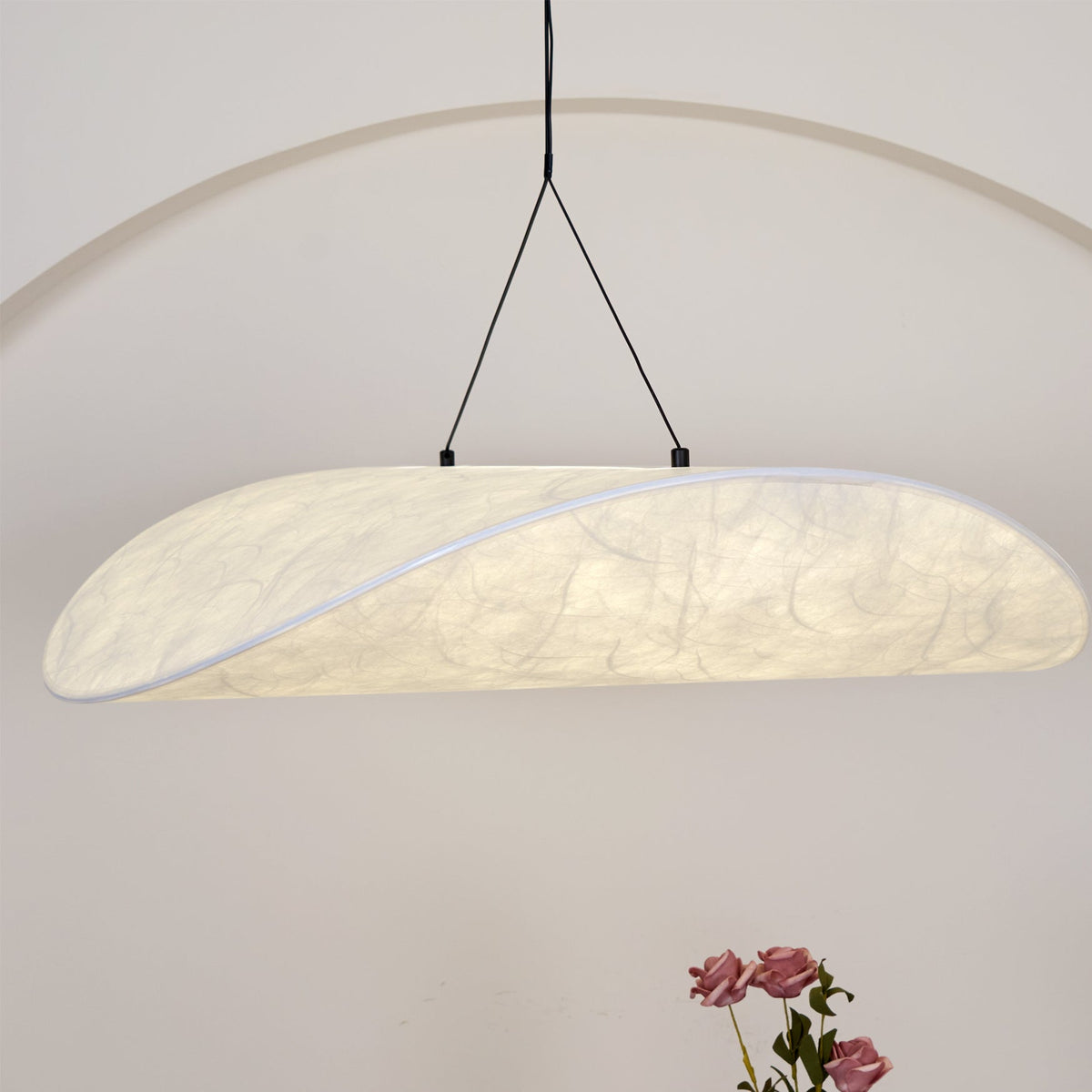 Luminette Minimalist Silk Pendant Light