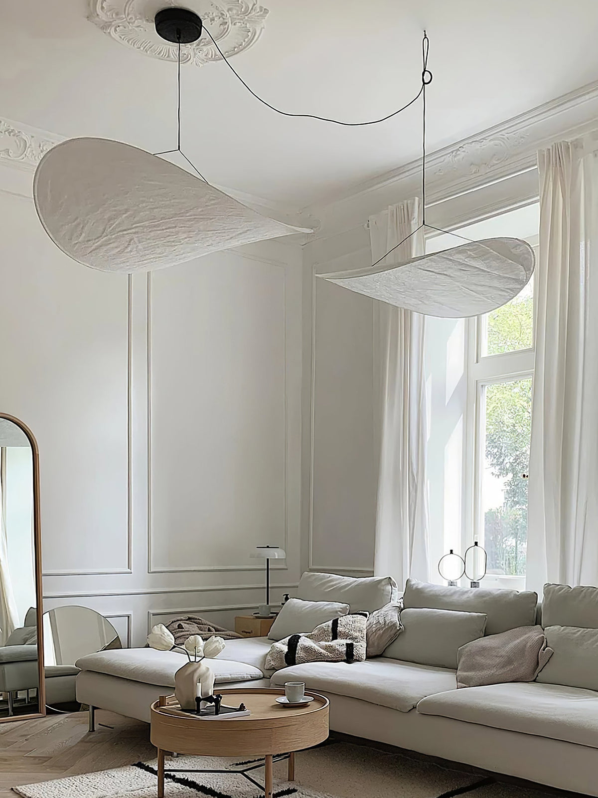 Luminette Minimalist Silk Pendant Light