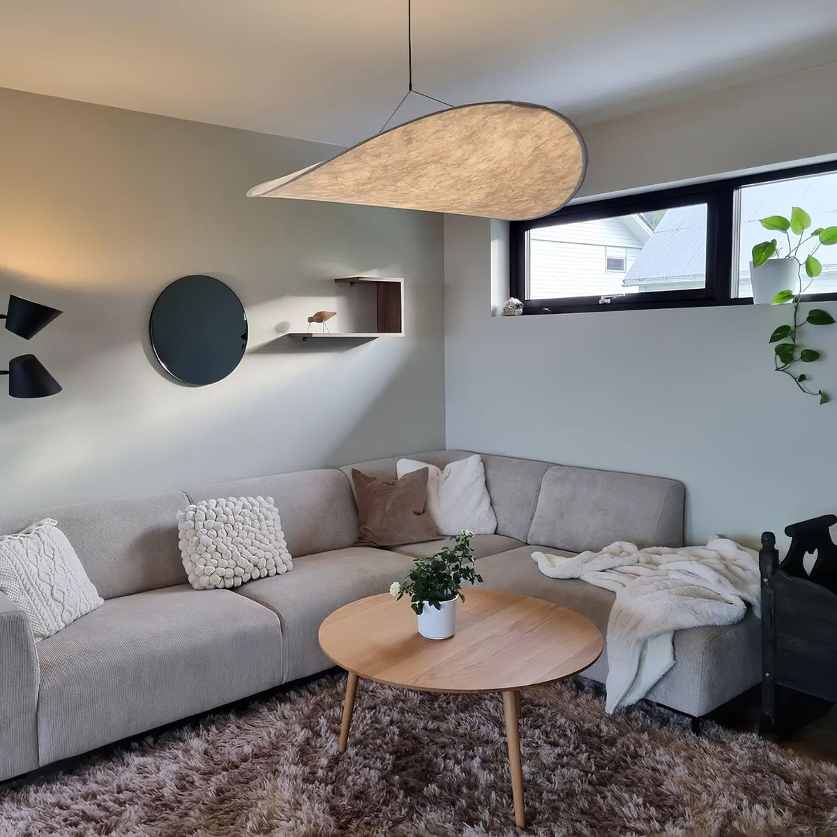 Luminette Minimalist Silk Pendant Light