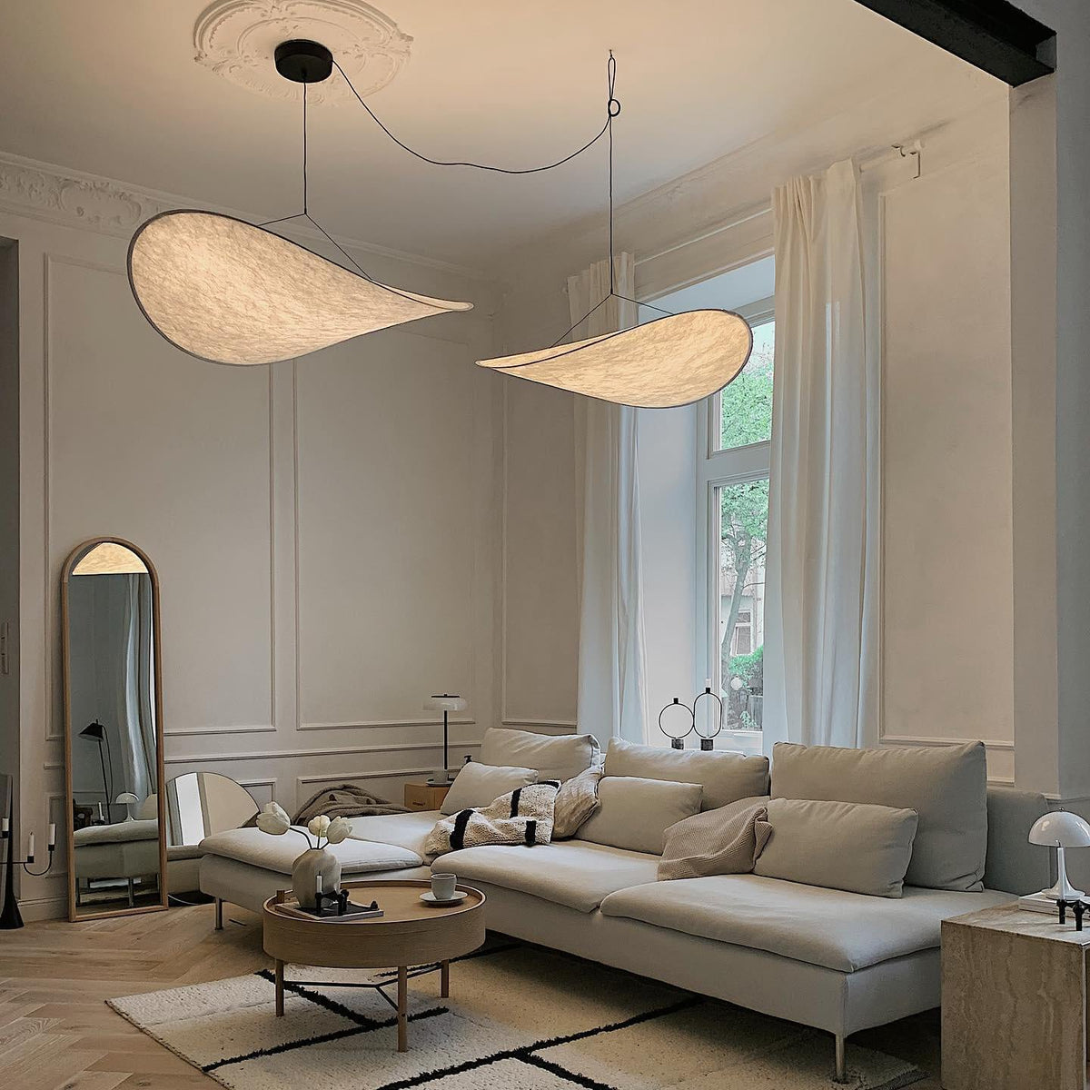 Luminette Minimalist Silk Pendant Light