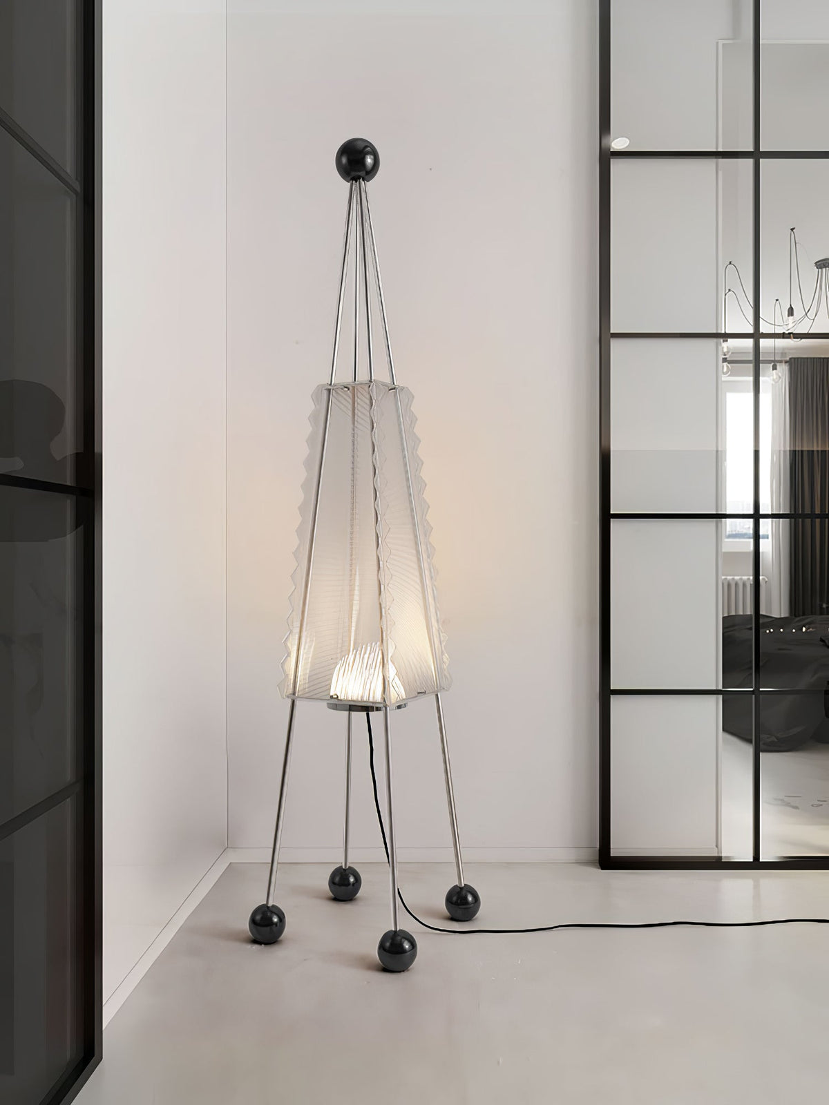 Tetra Industrial Acrylic Floor Lamp