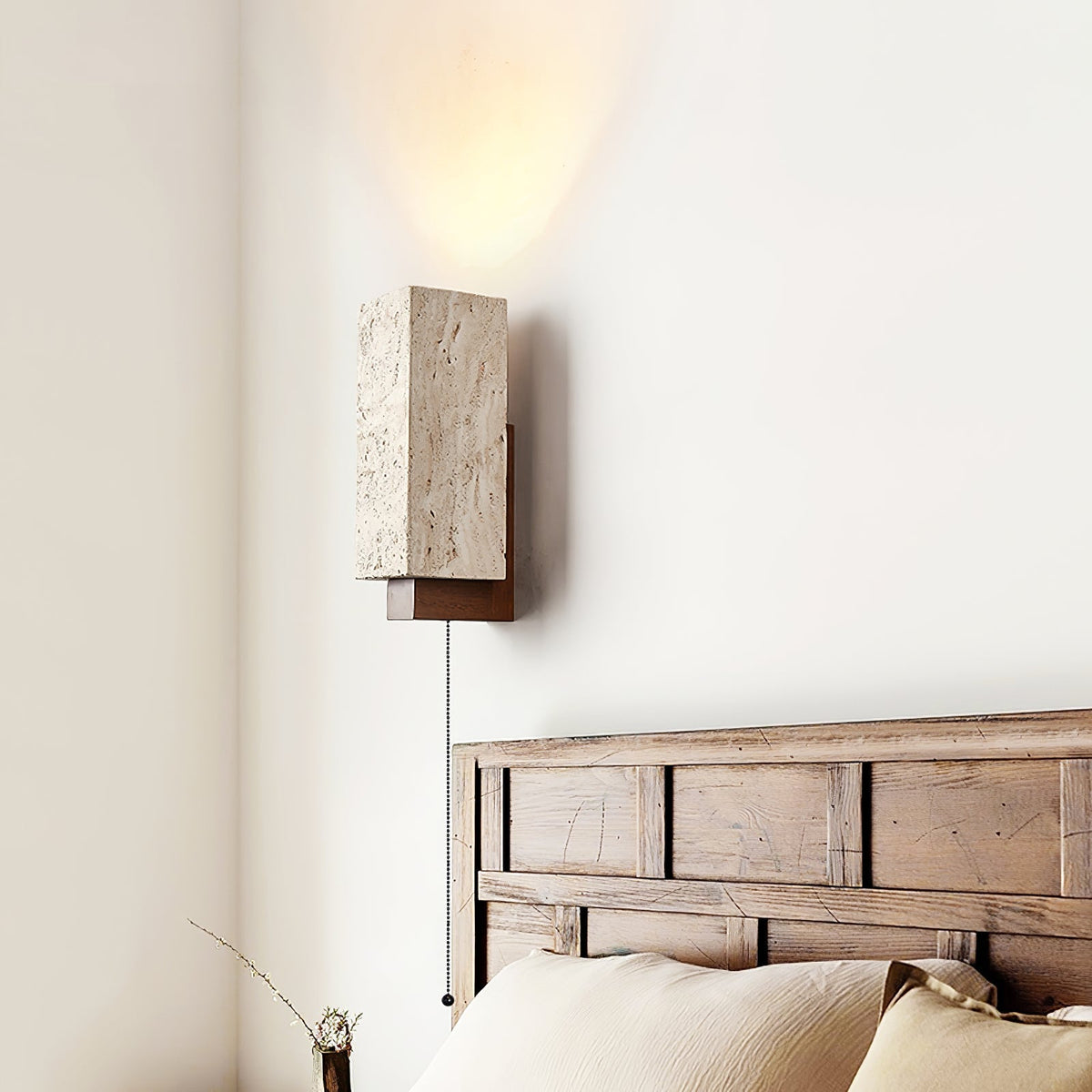 Elsoran Travertine Block Wall Light