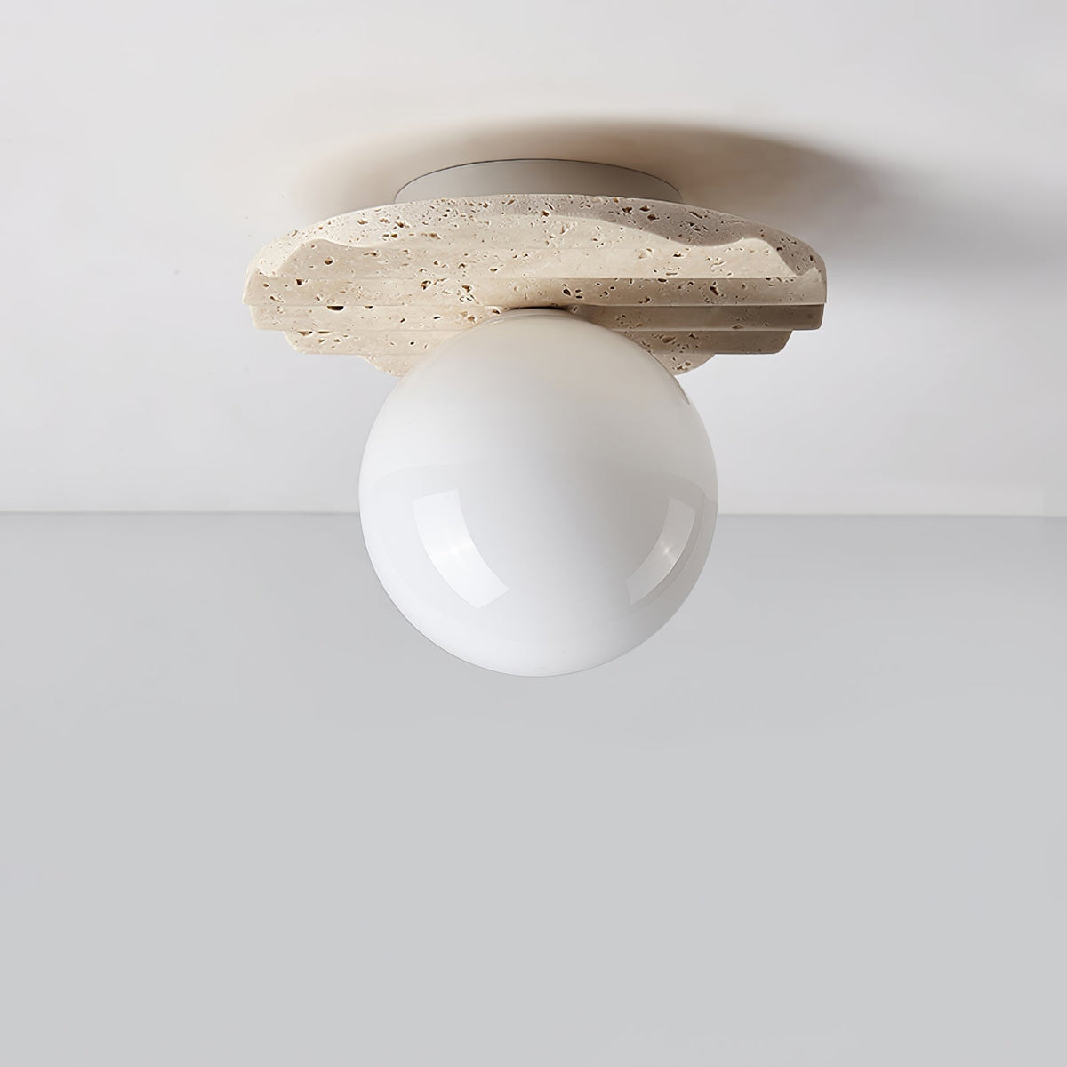 Travertine Wave Ceiling Light