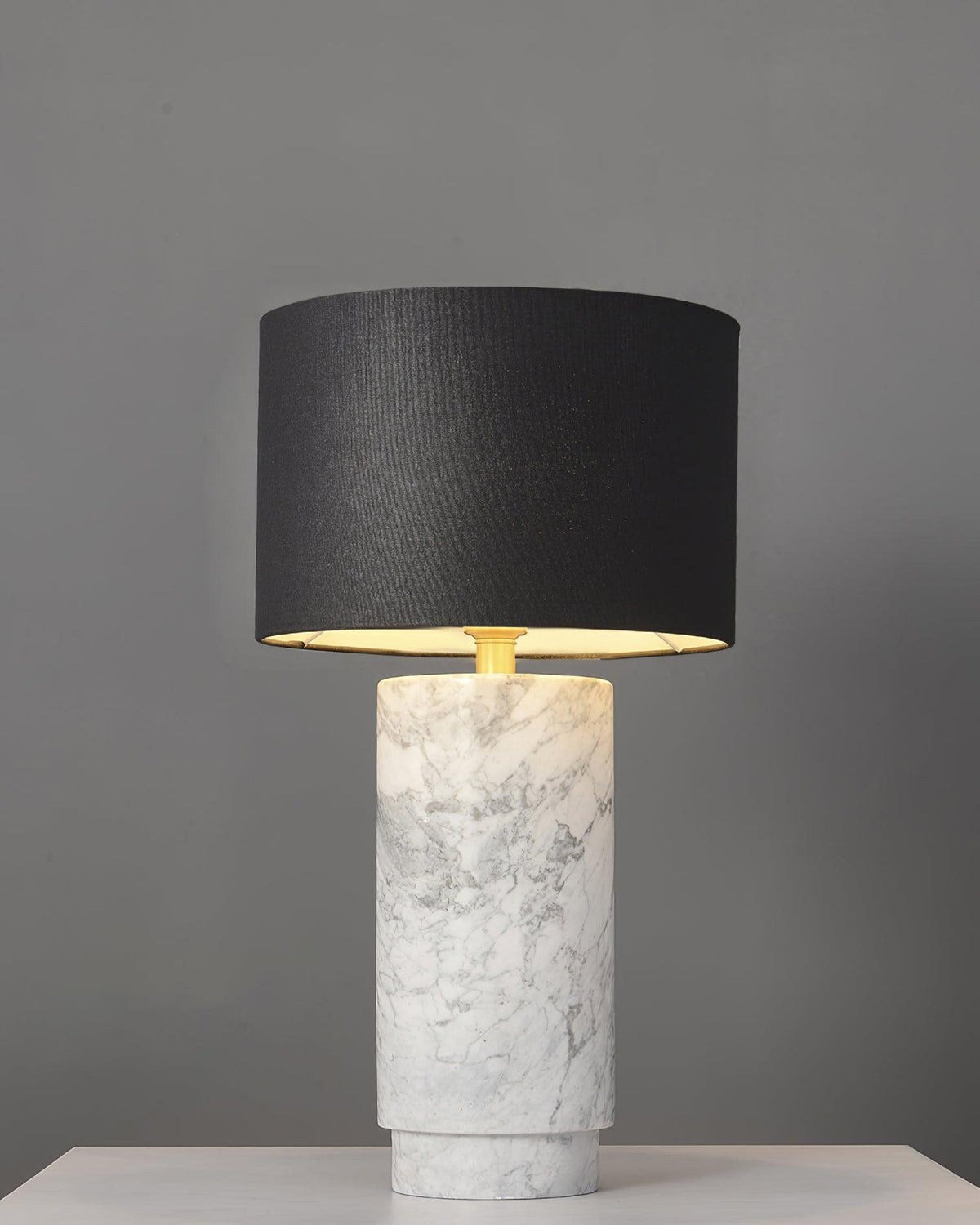 Xavi Marble Fabric Table Lamp