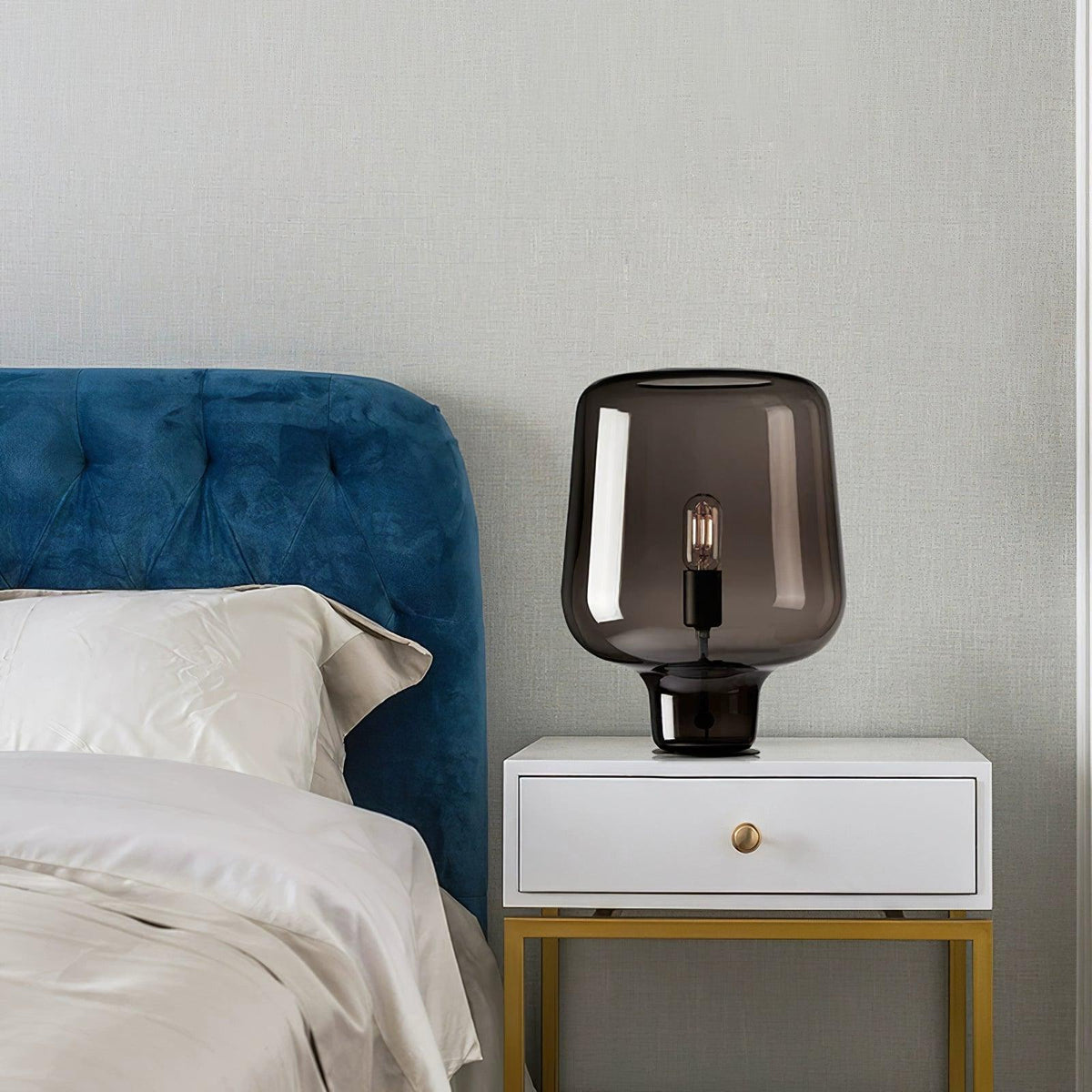 Eanlari Glass Contemporary Table Lamp