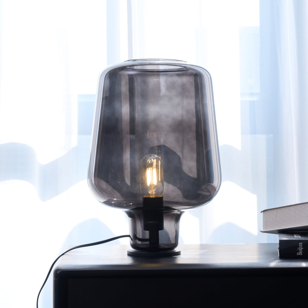 Eanlari Glass Contemporary Table Lamp