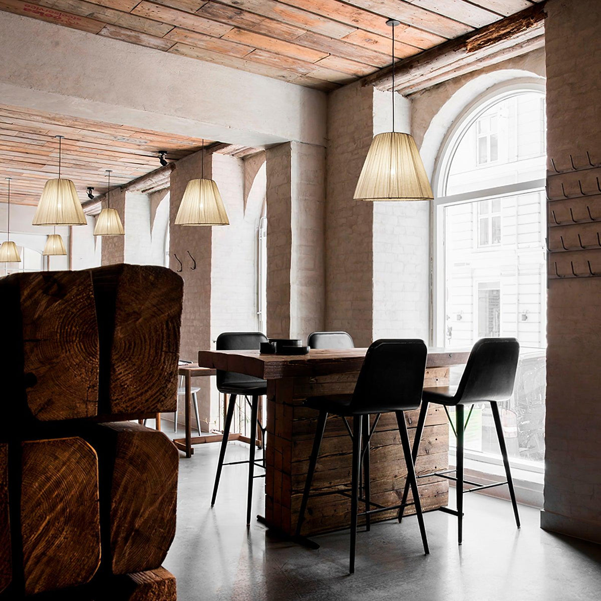 Docan Fabric Retro Pendant Lamp