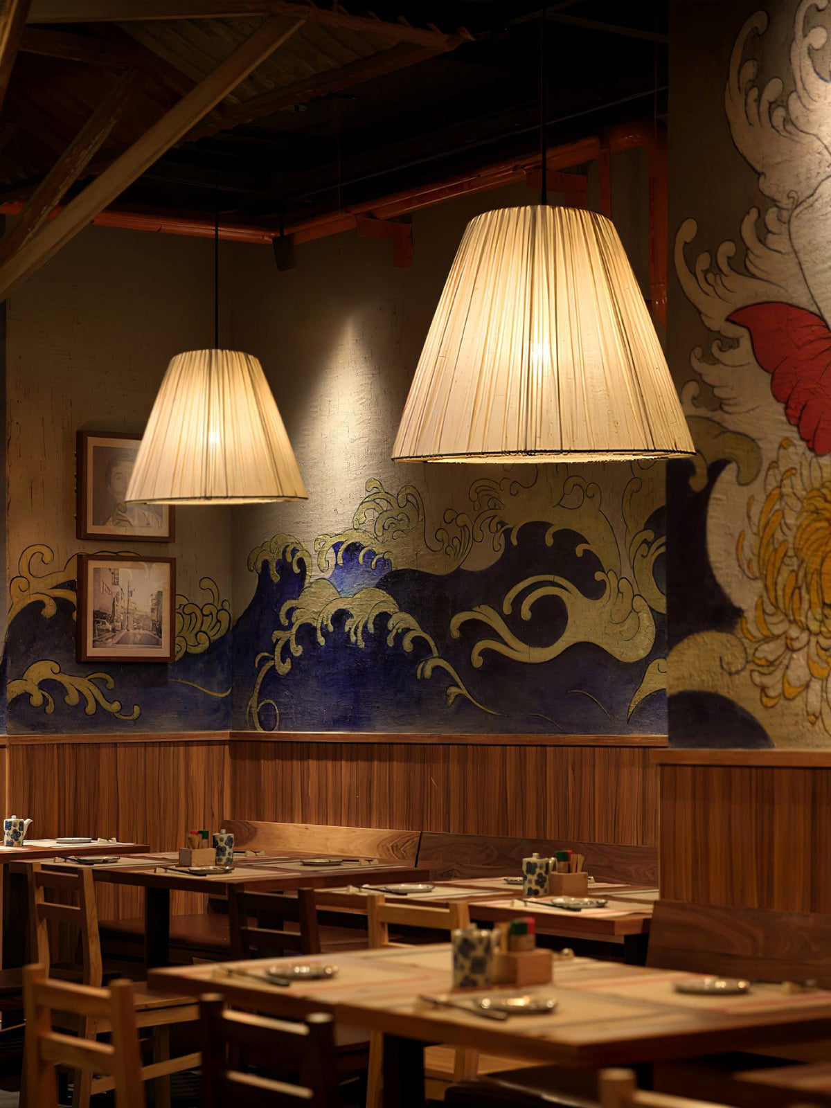 Docan Fabric Retro Pendant Lamp