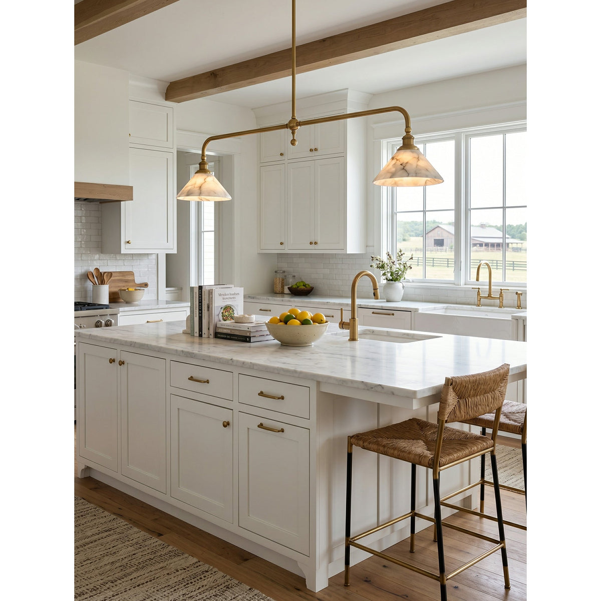 Niveine Alabaster Pendant Light