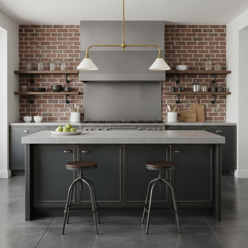 Veima Brass Linear Pendant Light