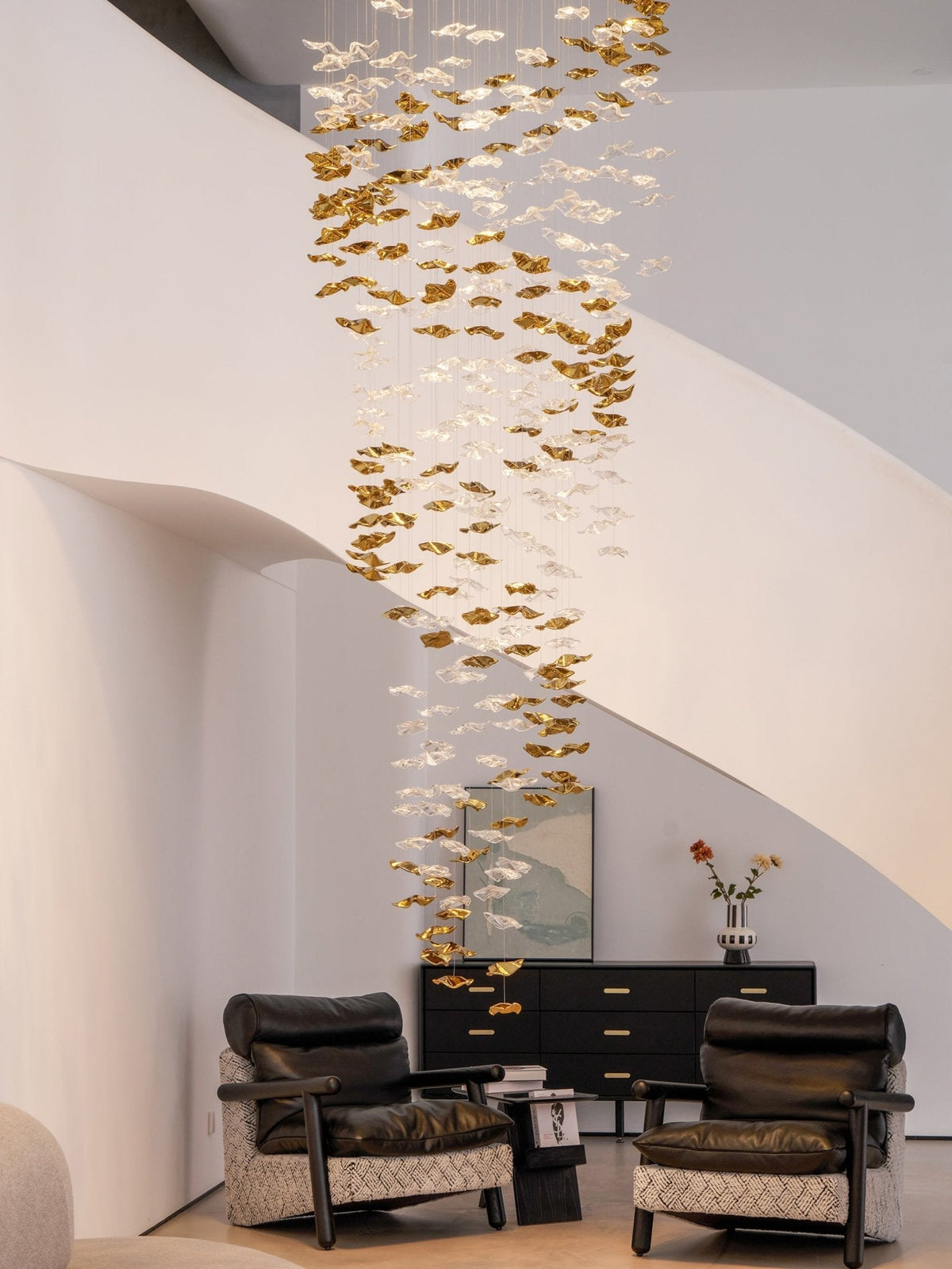 Velaise Luxury Tidal Art Glass Pendants Lamp