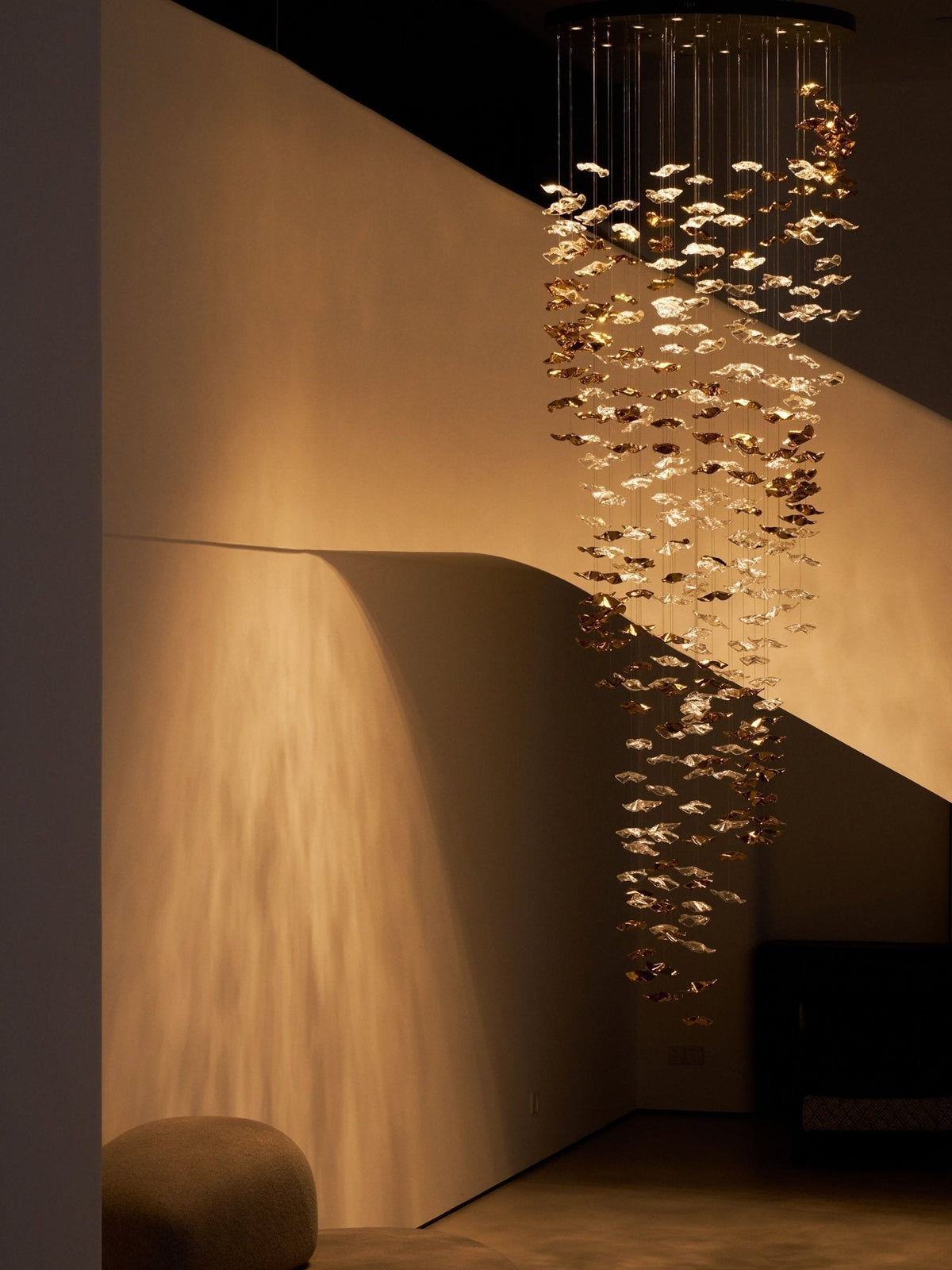 Velaise Luxury Tidal Art Glass Pendants Lamp