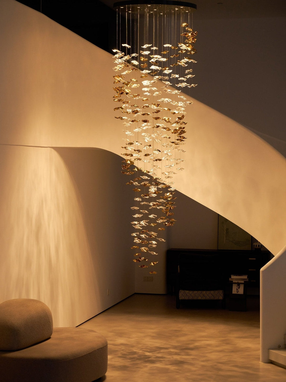 Velaise Luxury Tidal Art Glass Pendants Lamp