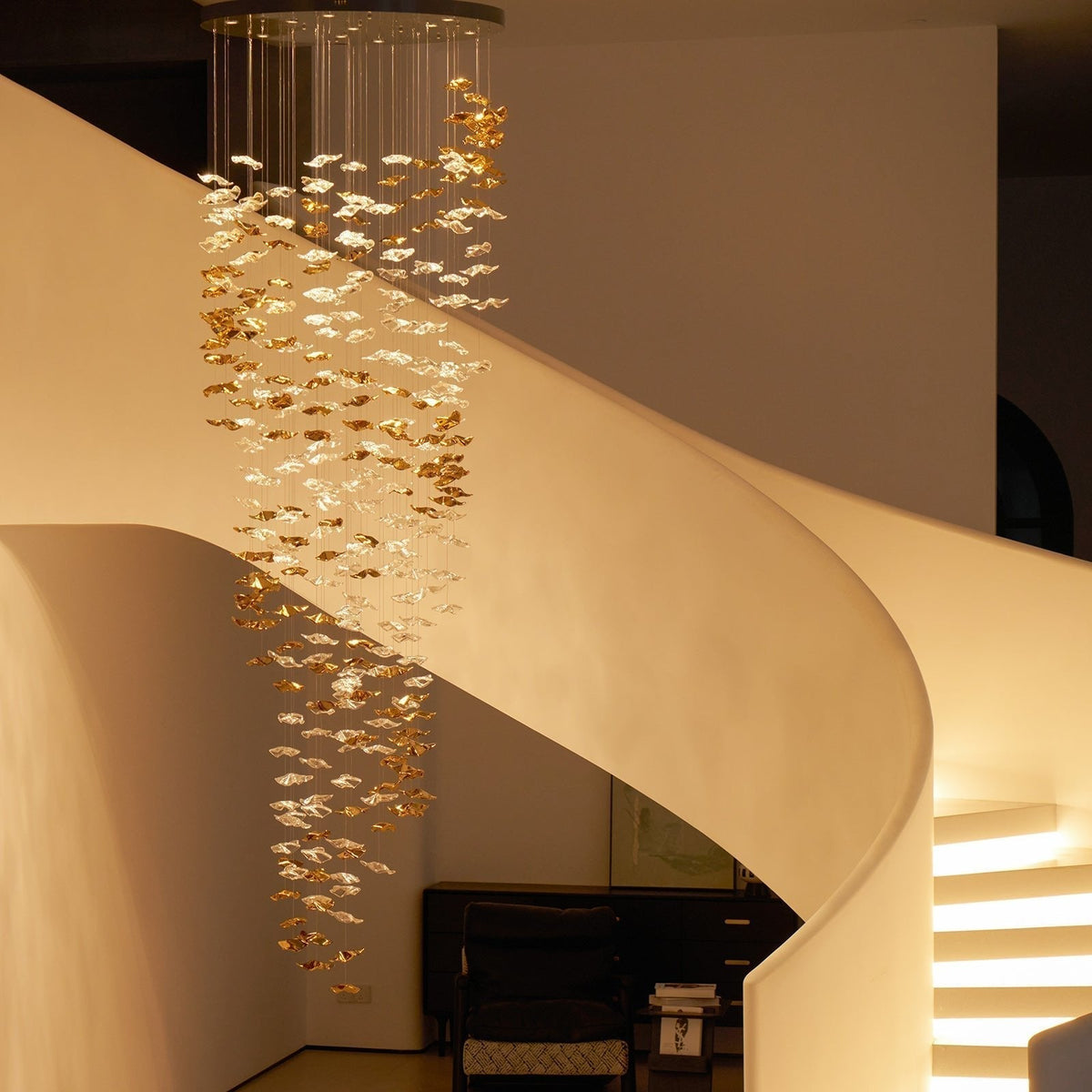 Velaise Luxury Tidal Art Glass Pendants Lamp