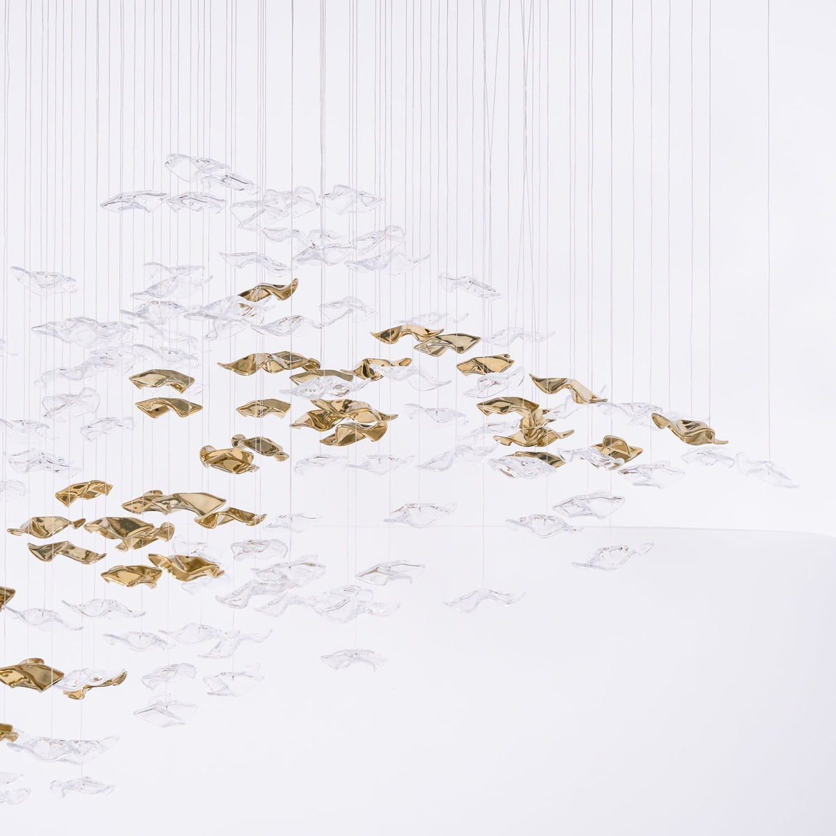 Velaise Luxury Tidal Art Glass Pendants Lamp