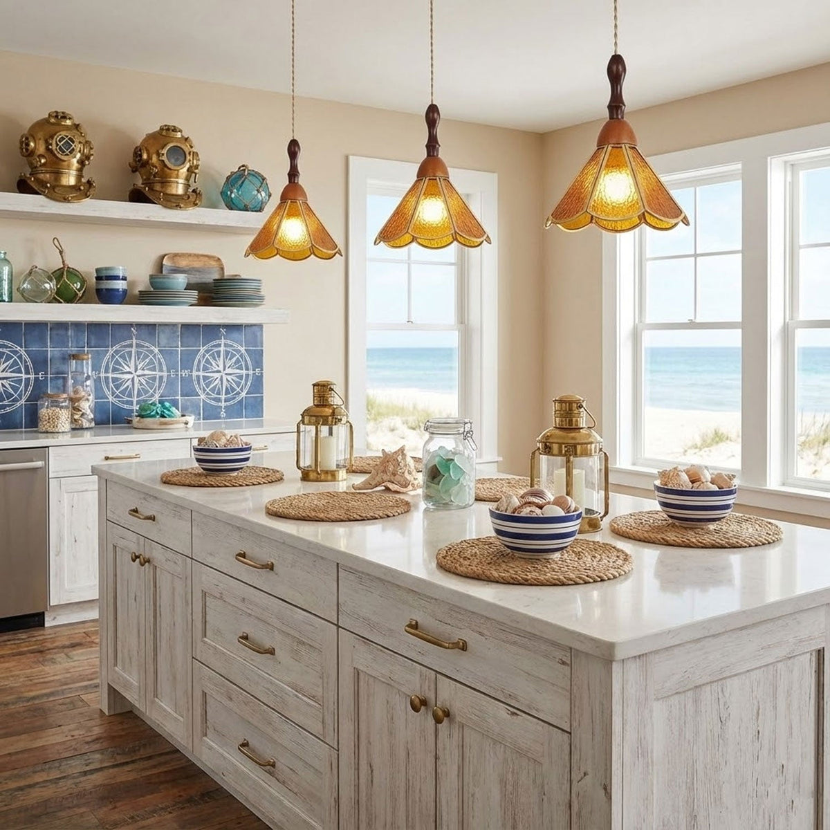 Ebjan Stained Glass Pendant Light