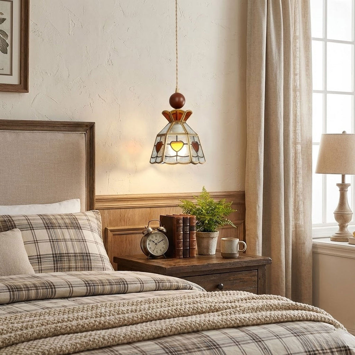 Ebjan Stained Glass Pendant Light