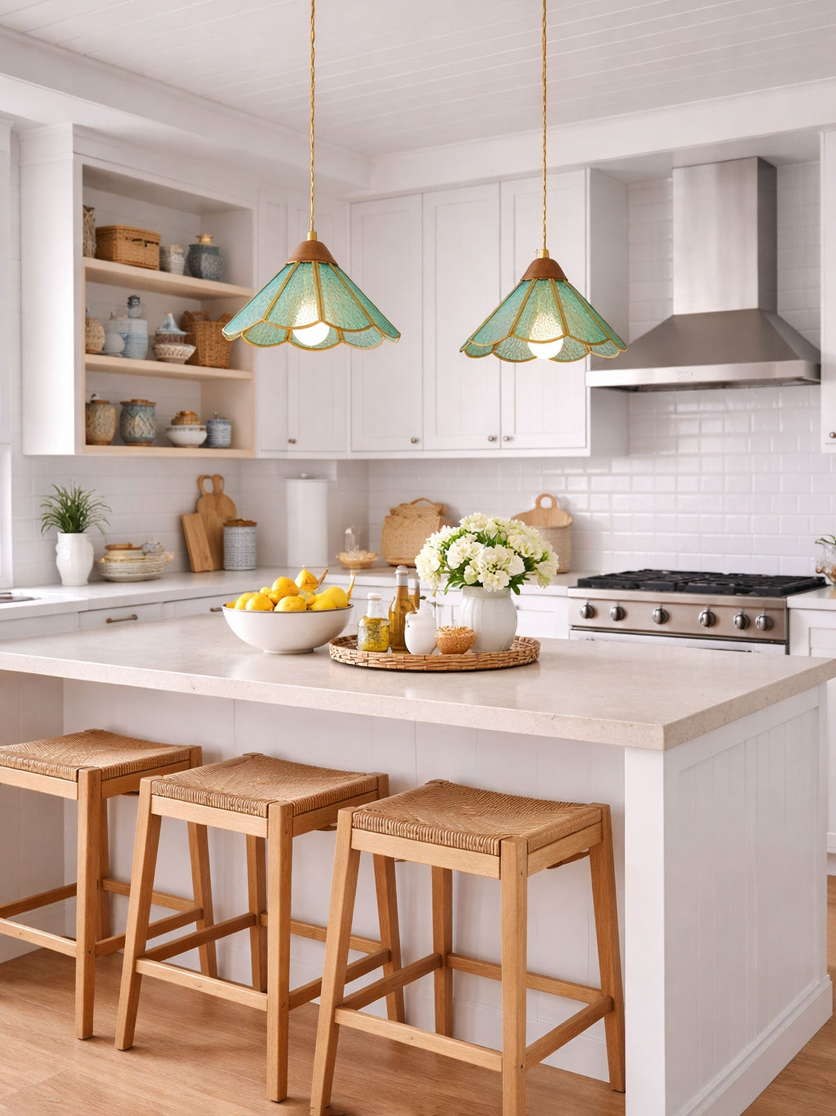 Ebjan Stained Glass Pendant Light