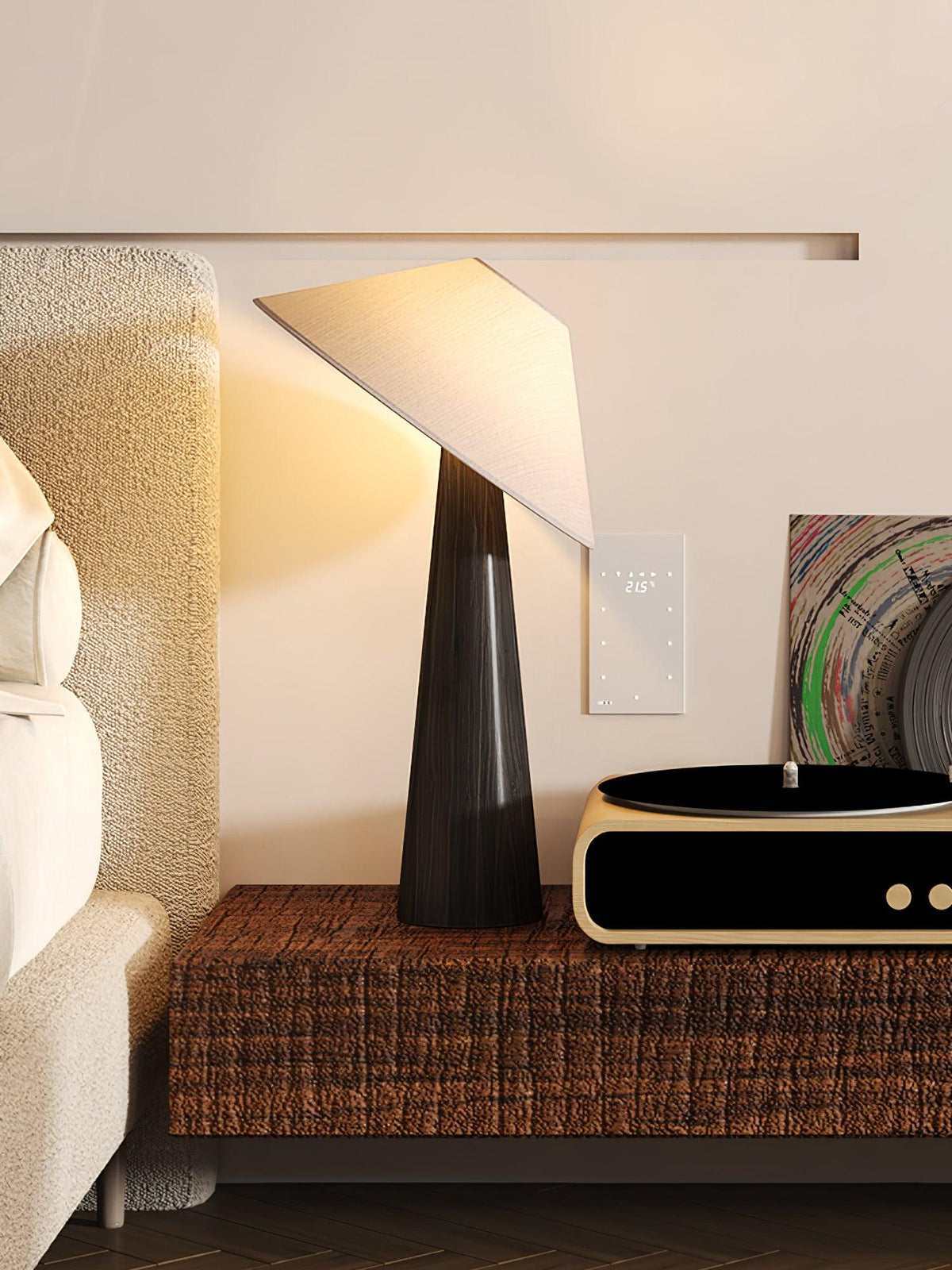 Vosile Sculptural Wood Table Lamp