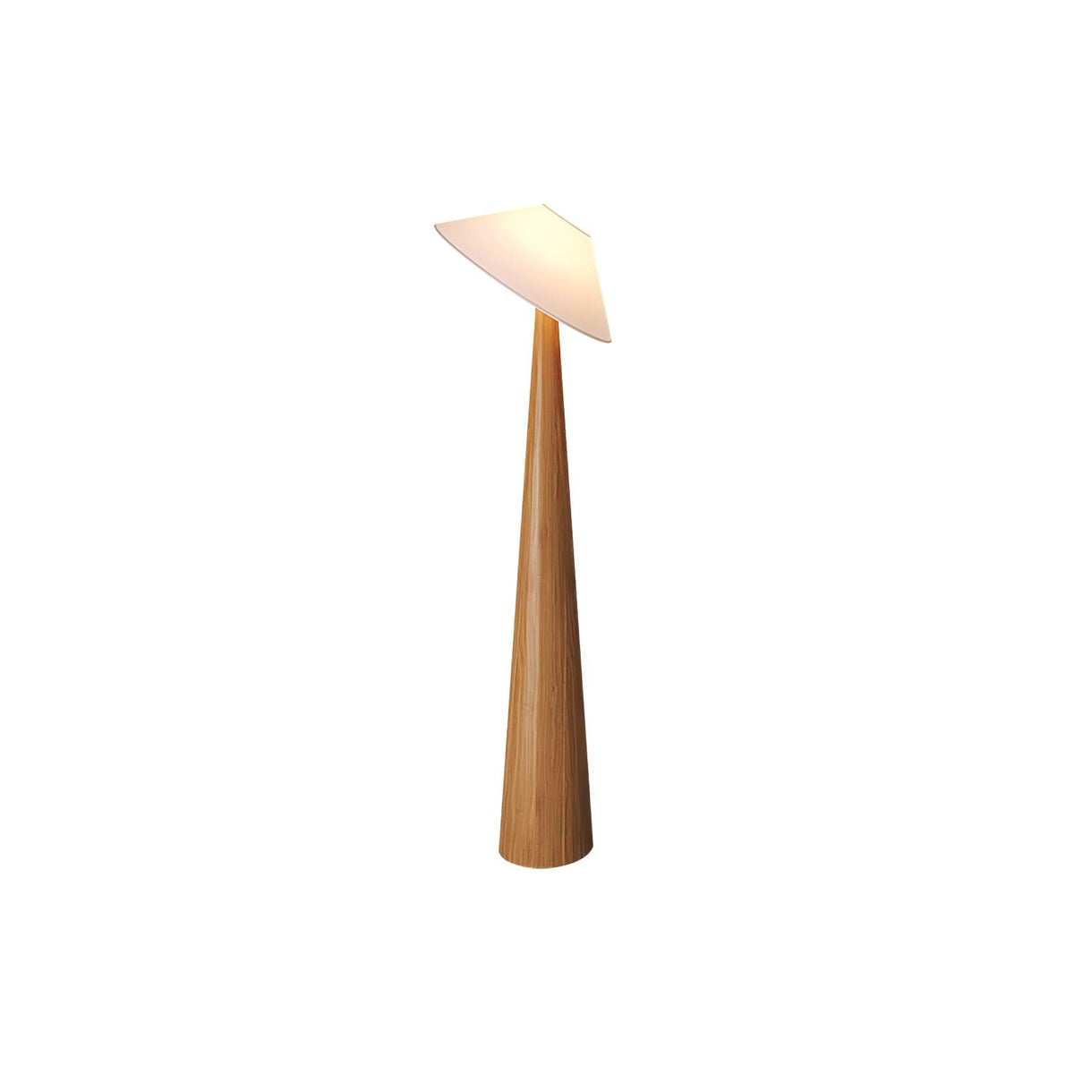 Apex Wooden Tapered Floor Lamp