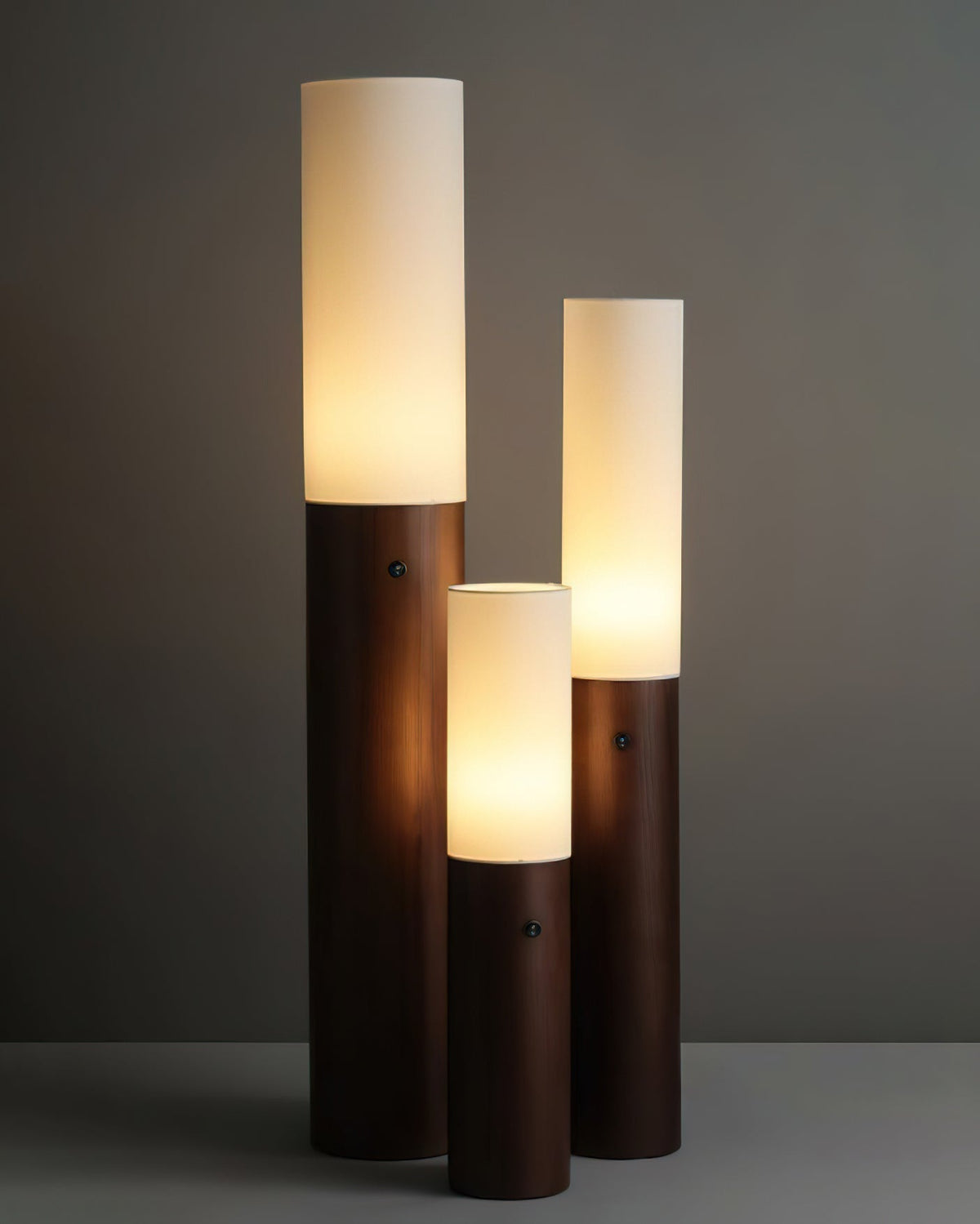 Viraalia Timber Column Floor Lamp
