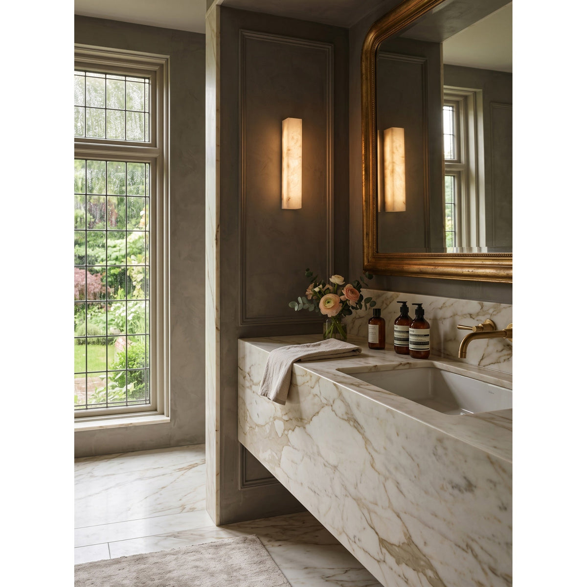 Ensha Alabaster Indoor Wall Light