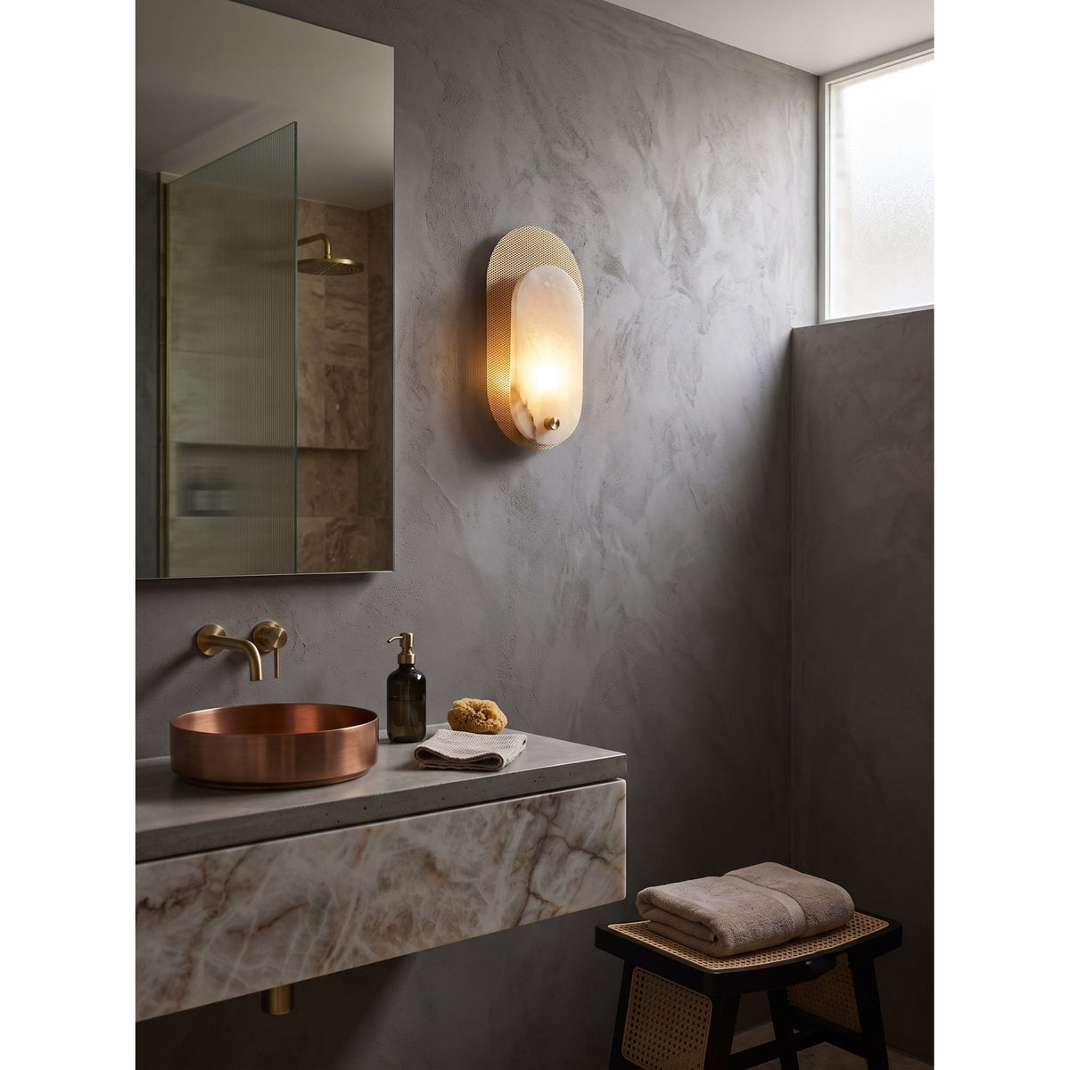 Ensha Alabaster Indoor Wall Light