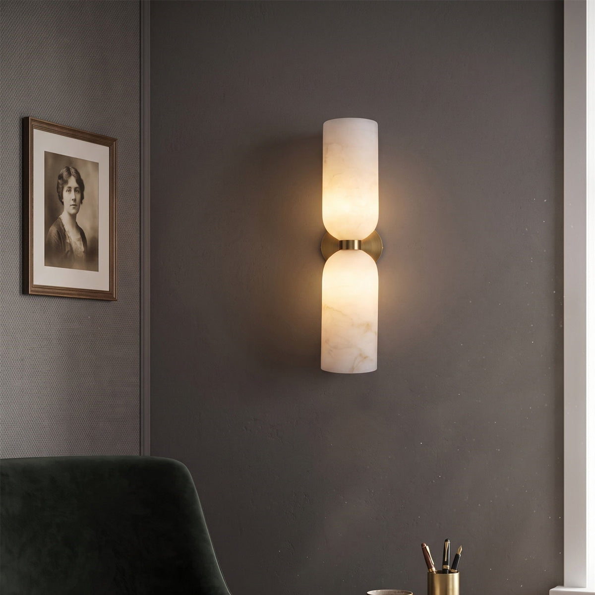 Ensha Alabaster Indoor Wall Light