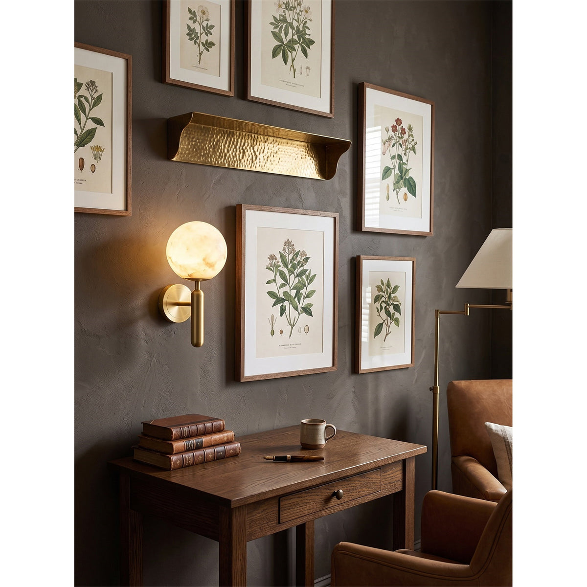 Ensha Alabaster Indoor Wall Light