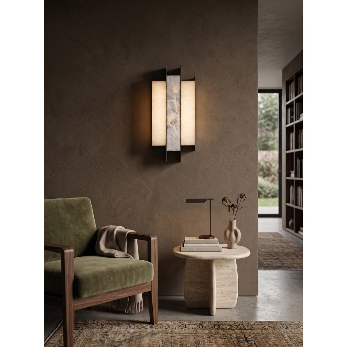 Ensha Alabaster Indoor Wall Light