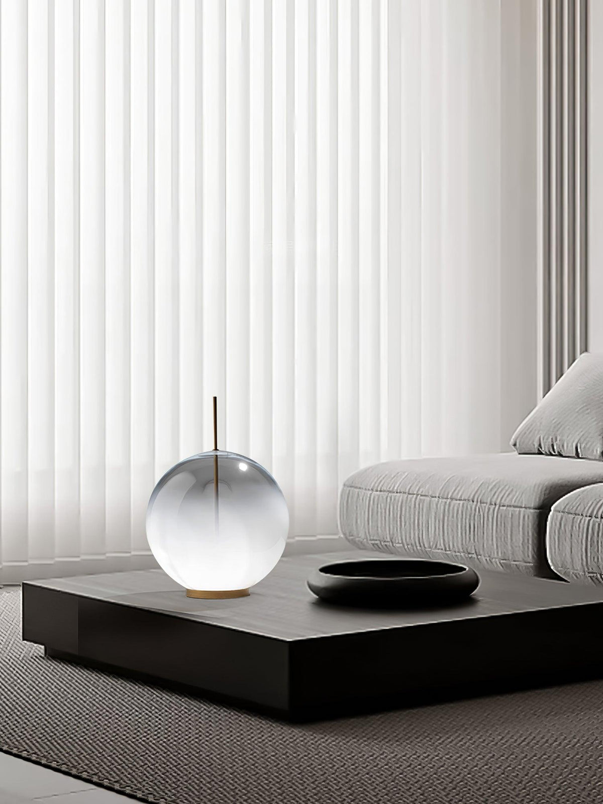Eurrael Modern Glass Table Lamp