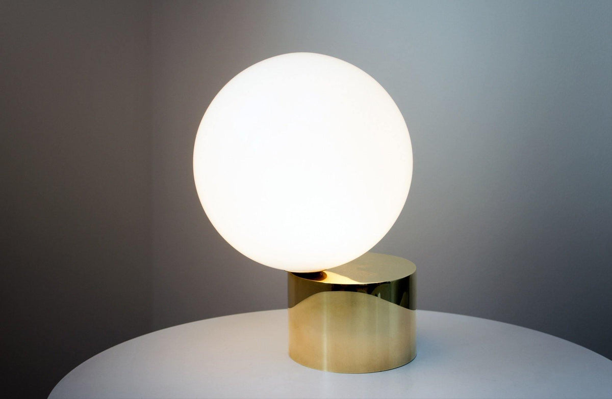 Eiraella Glass Industrial Table Lamp