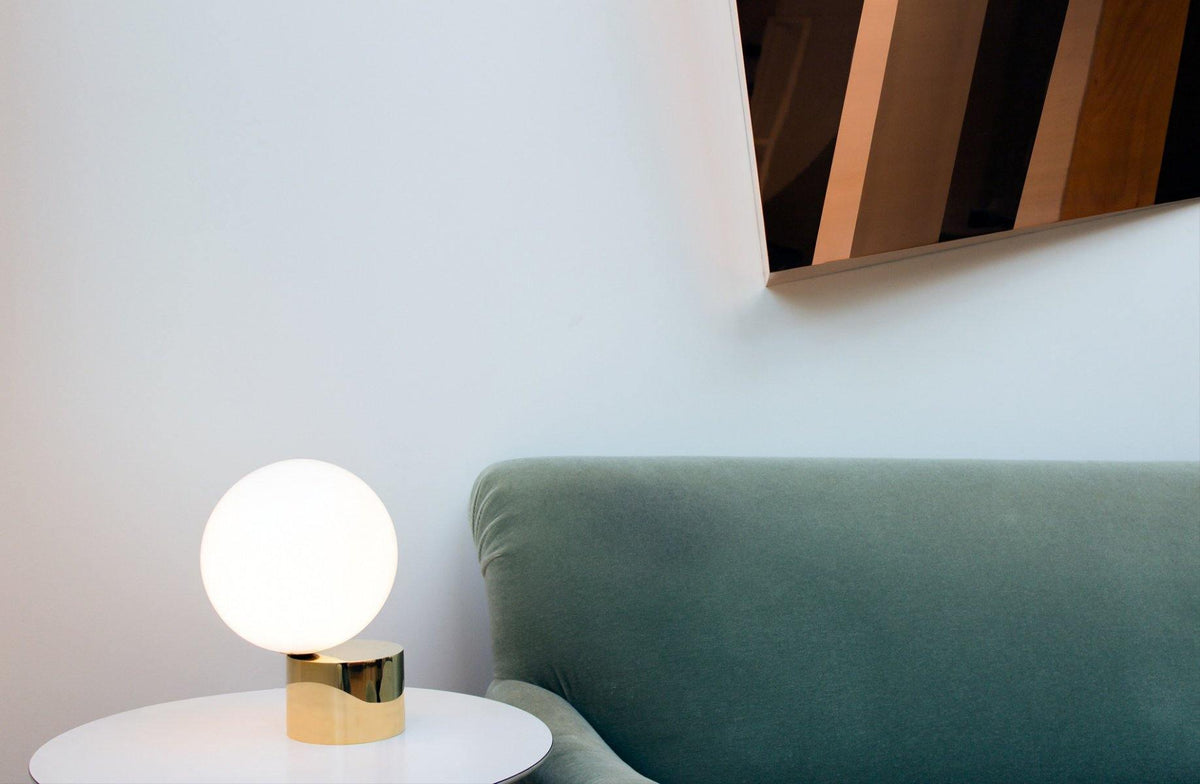 Eiraella Glass Industrial Table Lamp