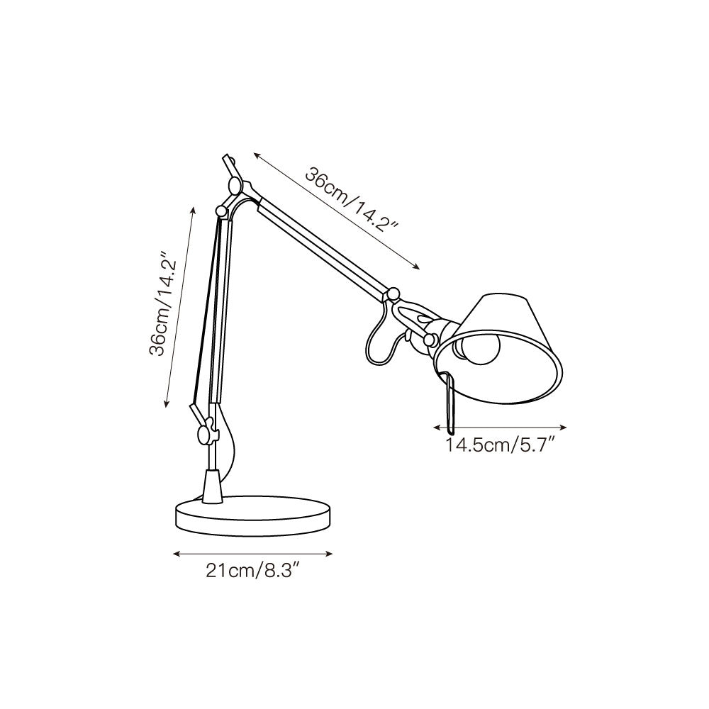 Haivo Articulated Aluminum Table Lamp