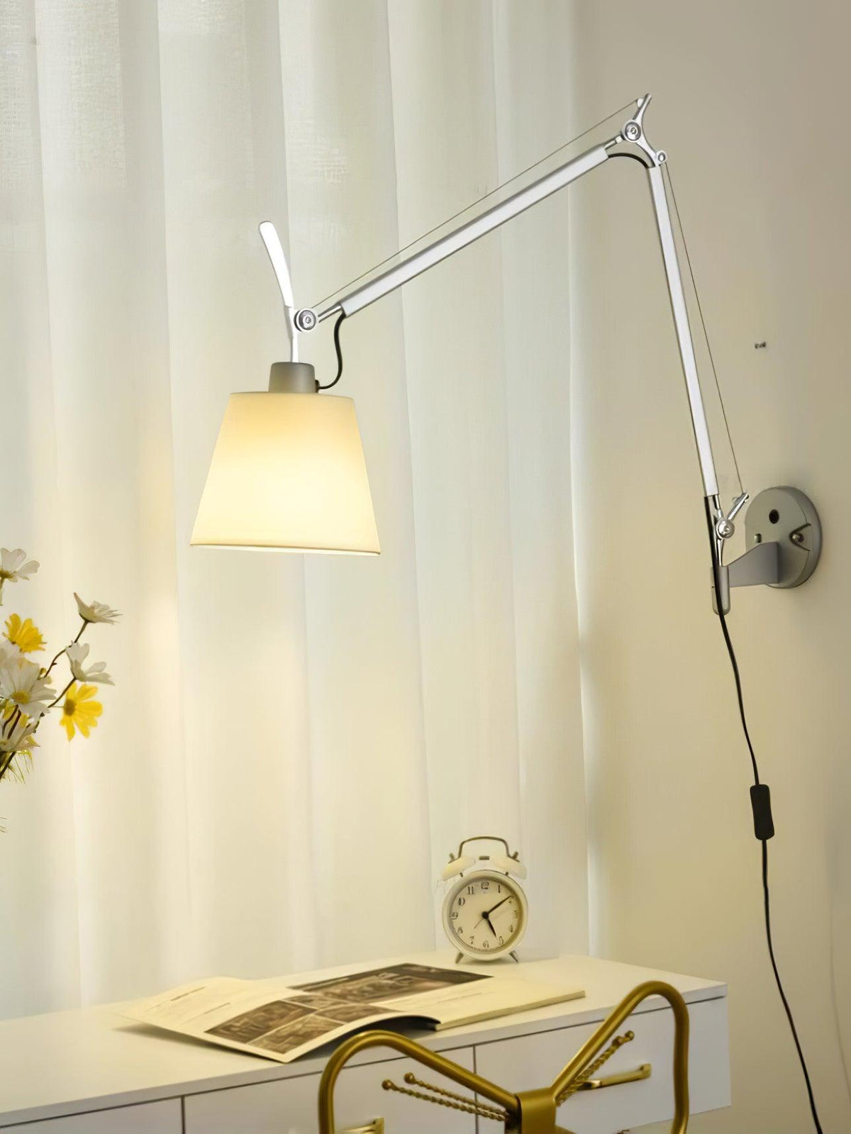 Elvinir Rocker Modern Design Fabric Wall Lamp